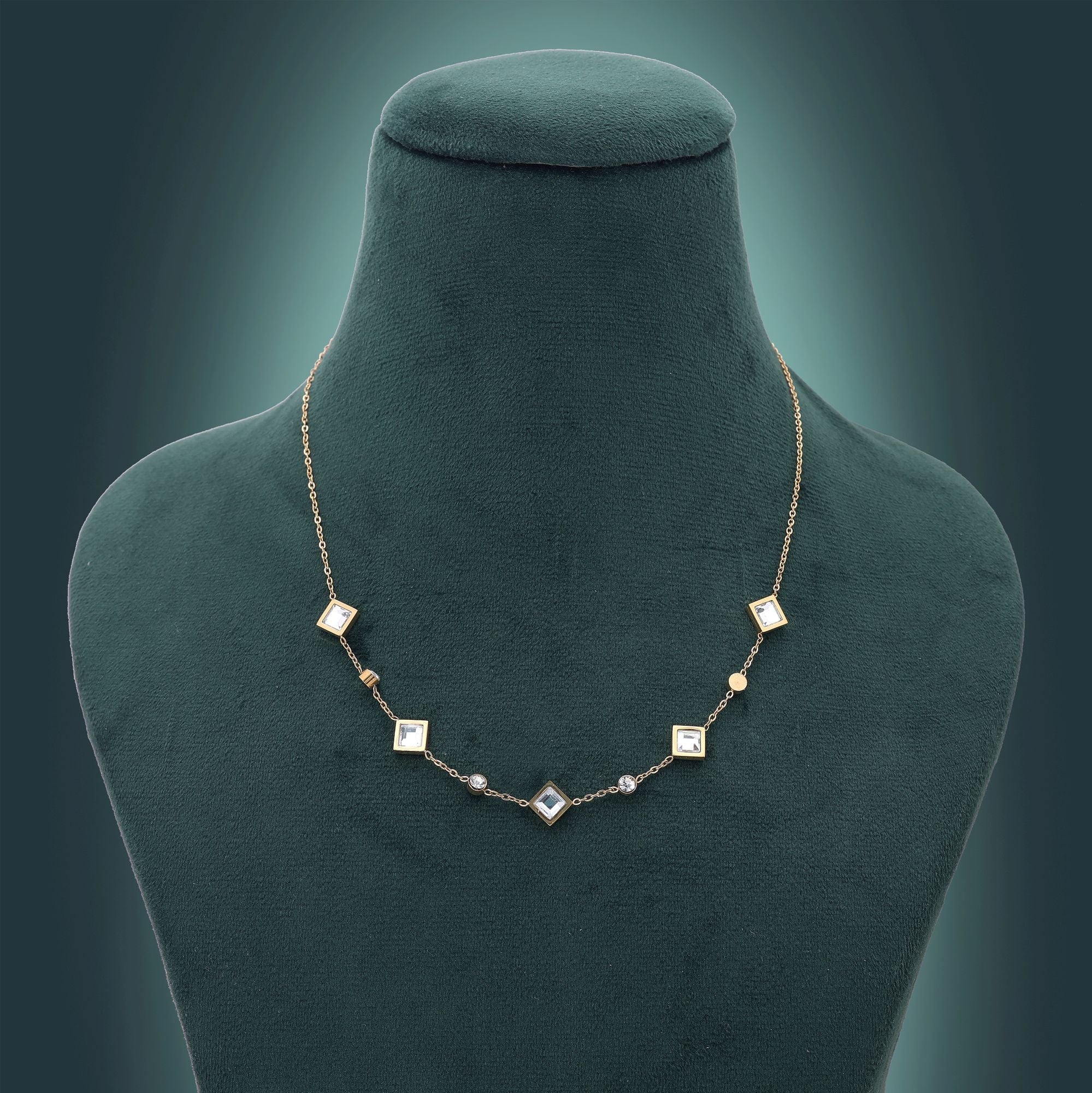 White Color Anti Tarnish Necklace