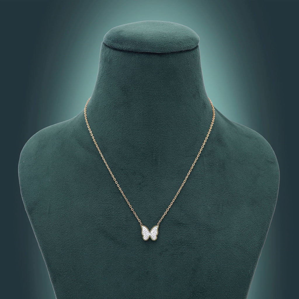 White Color Minimalist Anti Tarnish Necklace