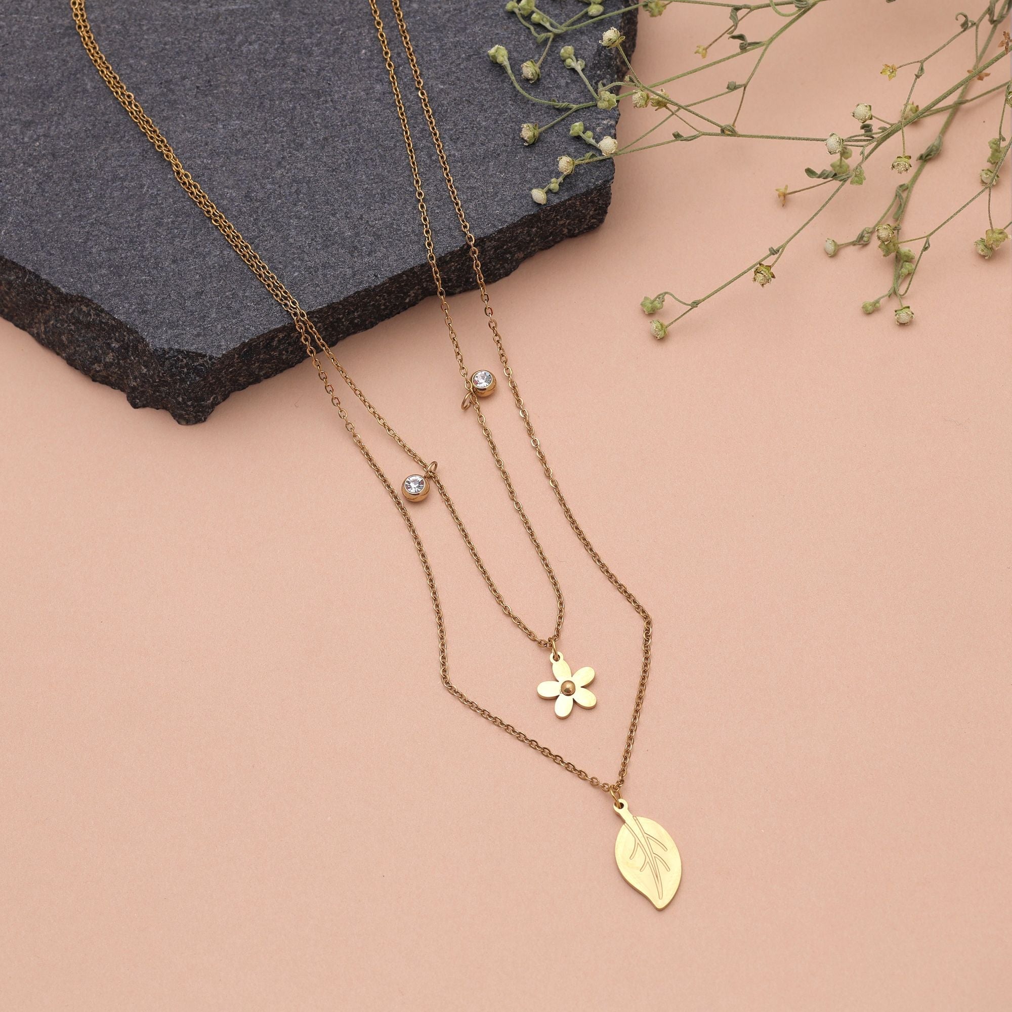 Gold Color Fashion Anti Tarnish Necklace