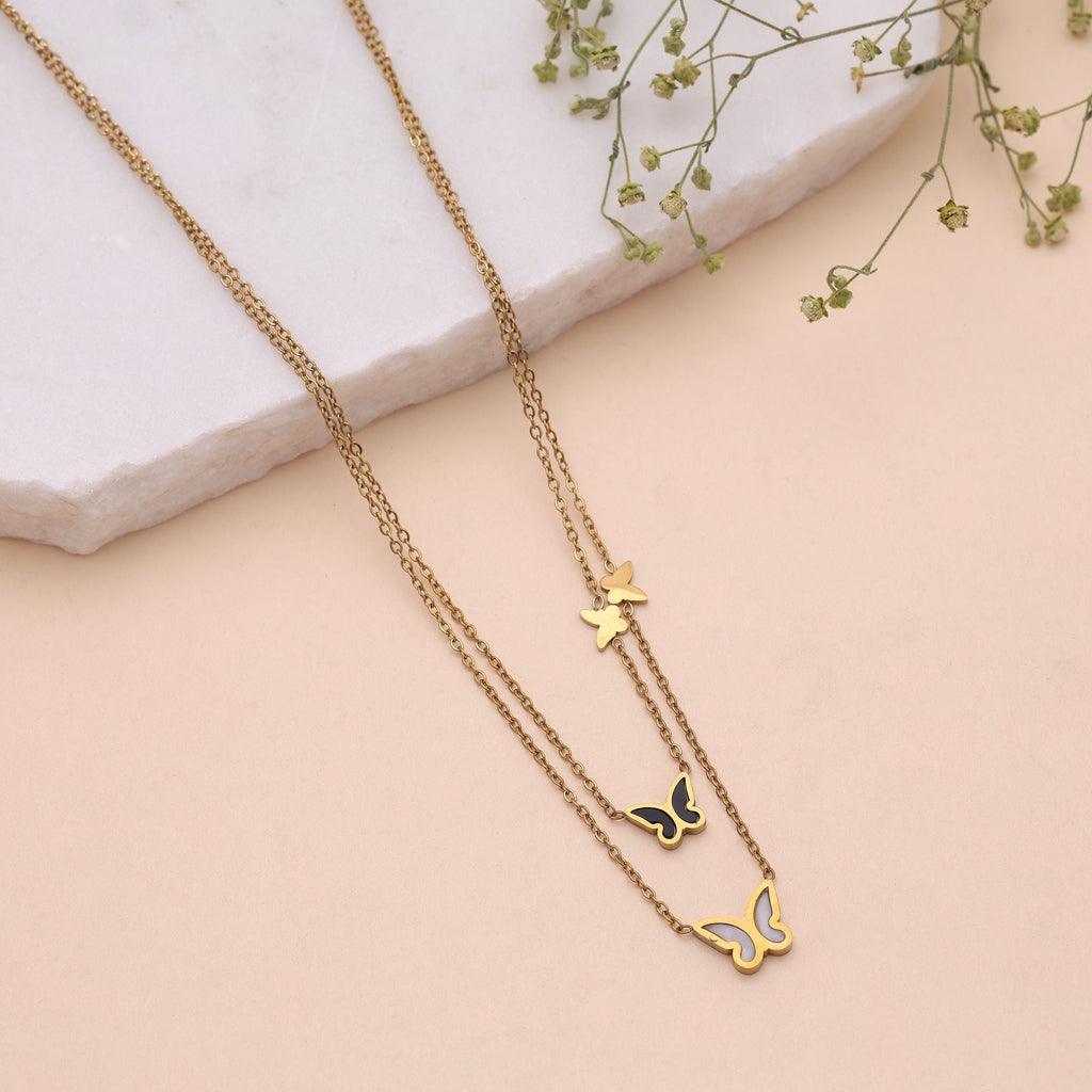 Gold Color Modern Anti Tarnish Necklace