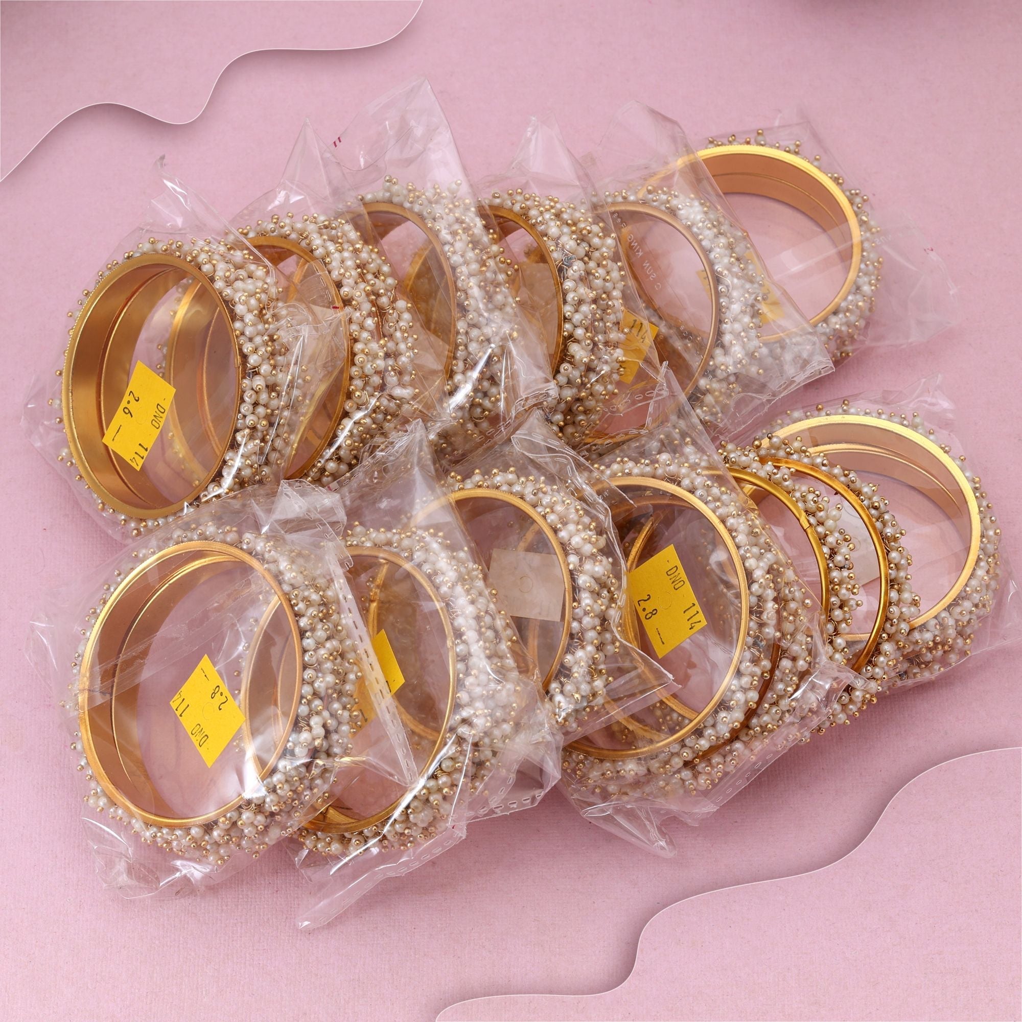 Luxurious Gold Color 12 Set Of Bangles Combo Ideal For Bridal And Ethnic Occasions