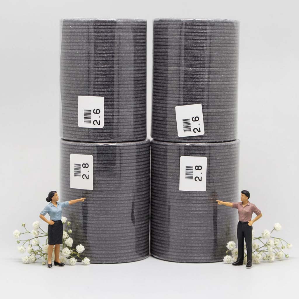 Grey Color 4 Set Of Velvet Bangles Combo Size(2 Set Of 2.6, 2 Set Of 2.8)