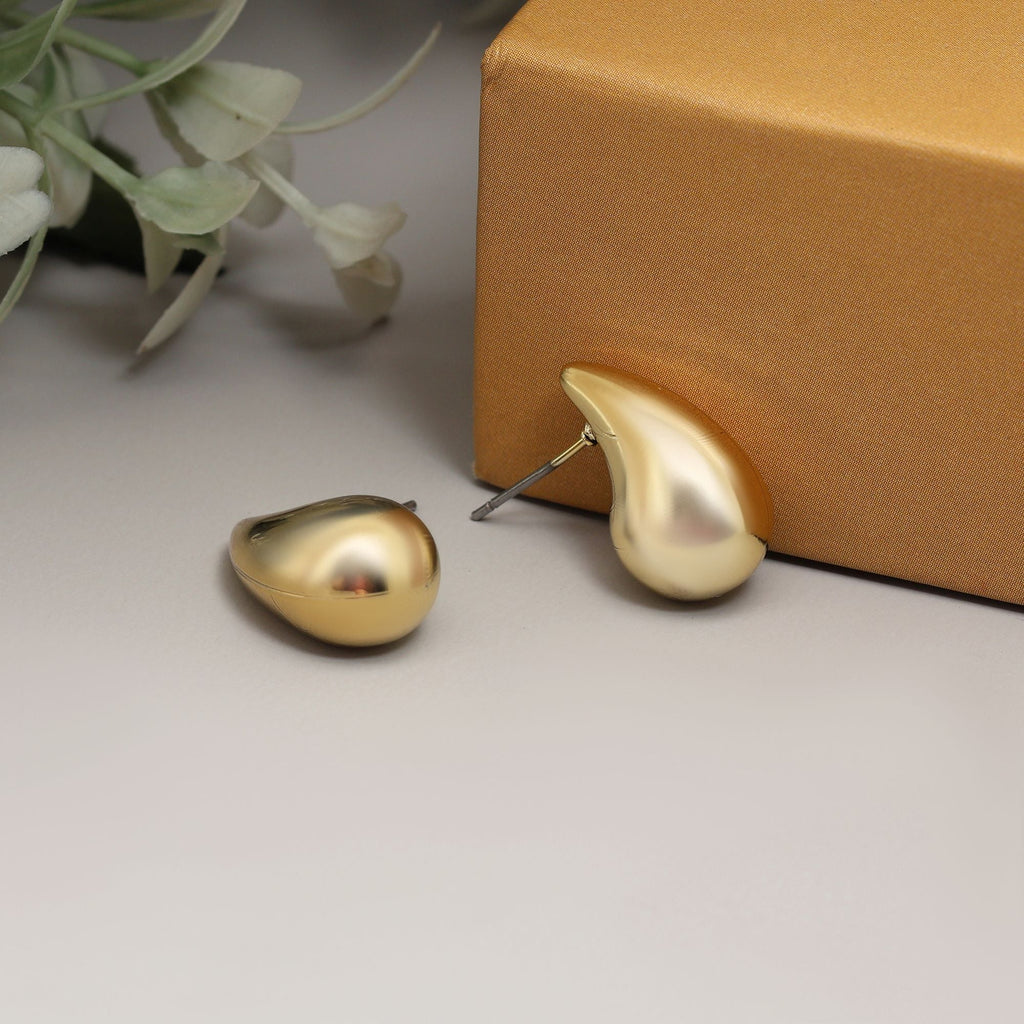 Stylish Gold Color 12 Pair Of Fashion Earrings Designed For Bridal Wear And Party Occasions