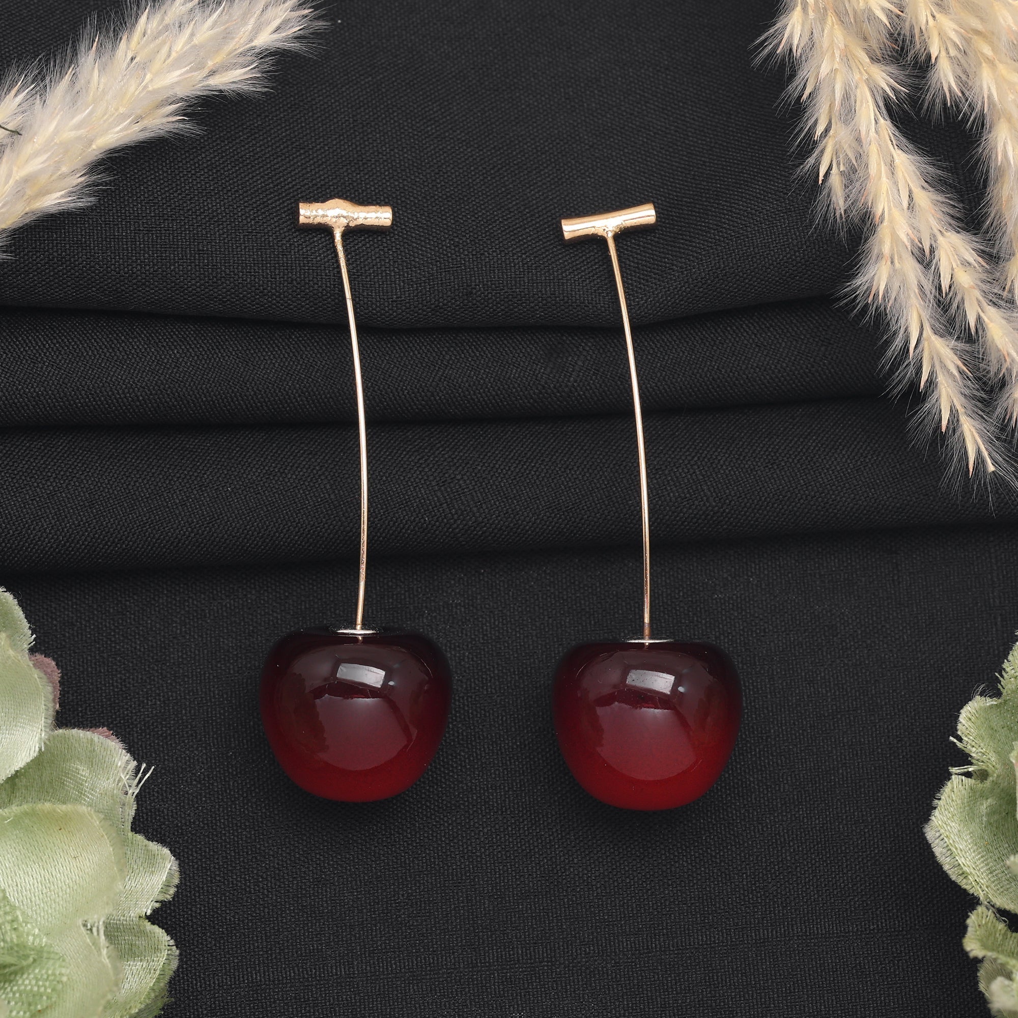 Maroon Color Fashion Earrings With Antique Finish Perfect For Ethnic And Party Looks