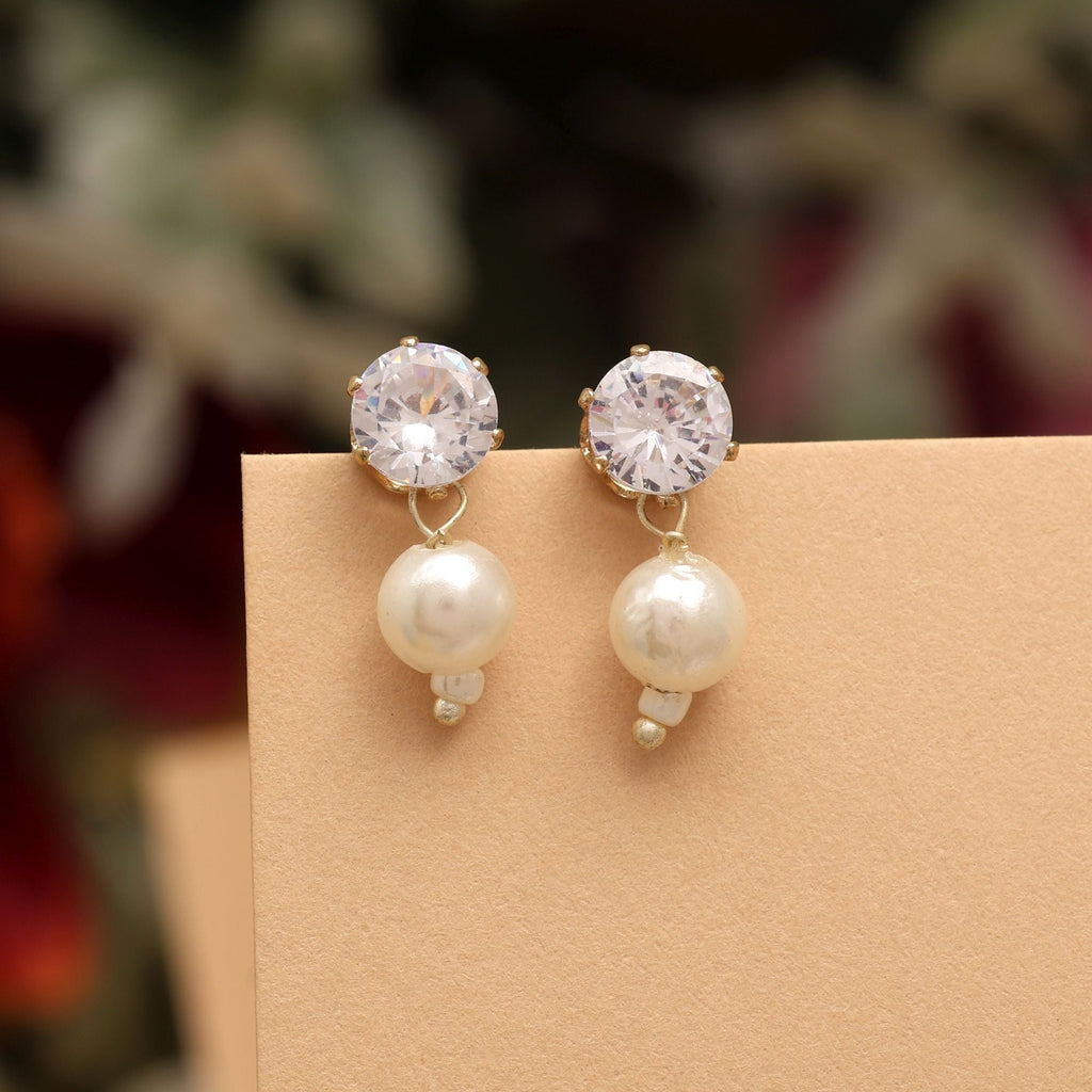 Stylish White Color 12 Pair Of Fashion Earrings Perfect For Bridal Wear And Ethnic Celebrations