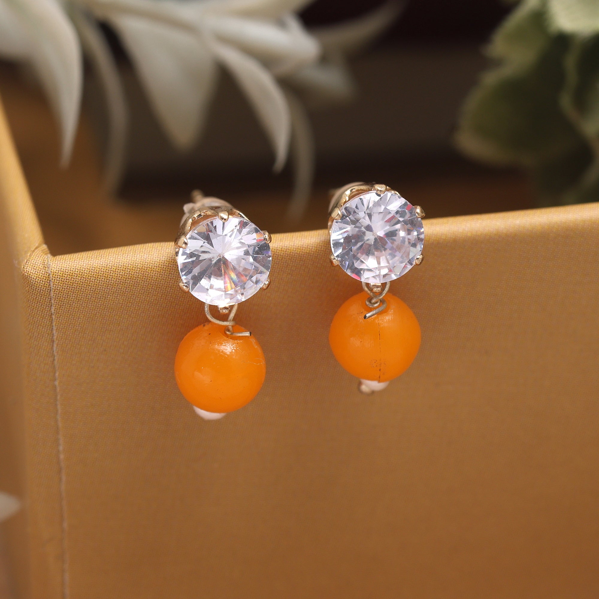 Beautiful Fashion Earrings With Beaded Detailing For Elegant Cultural Events