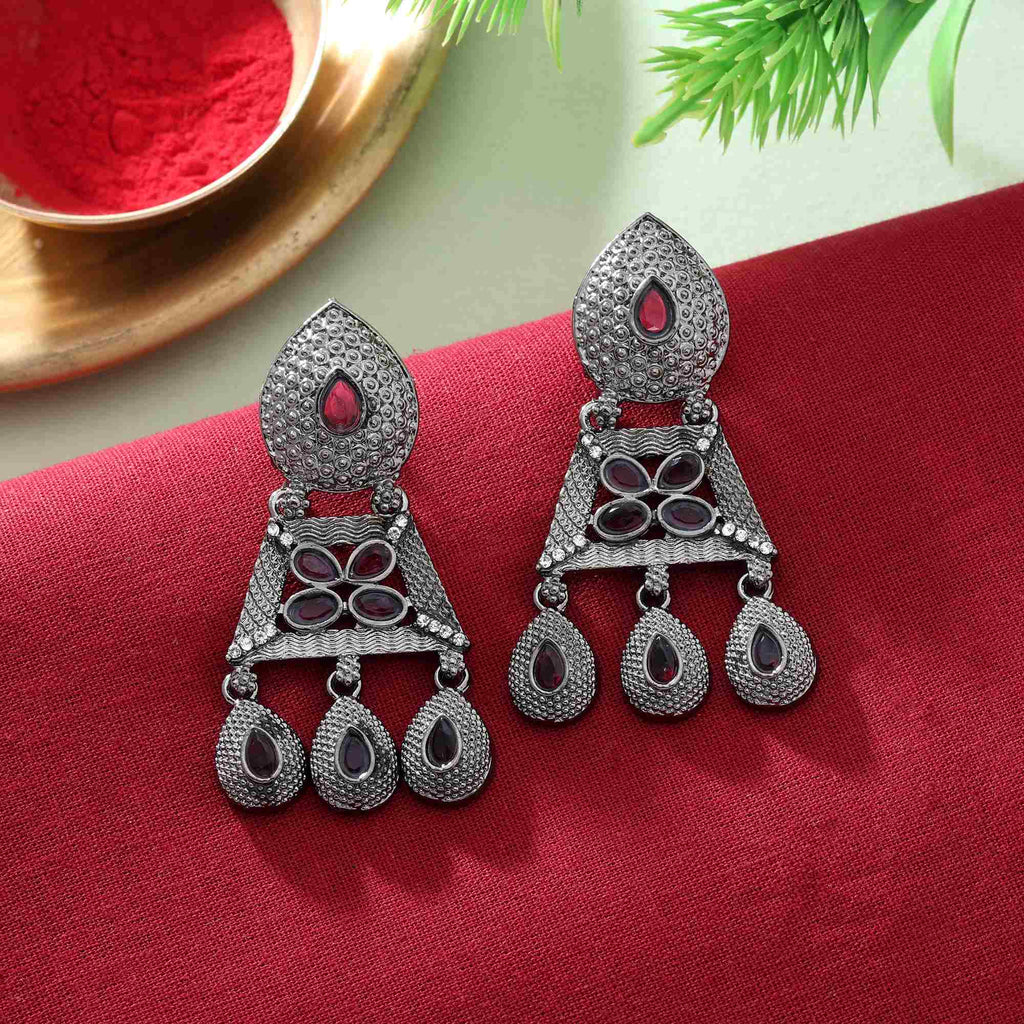 Elegant Purple Color Fashion Earrings