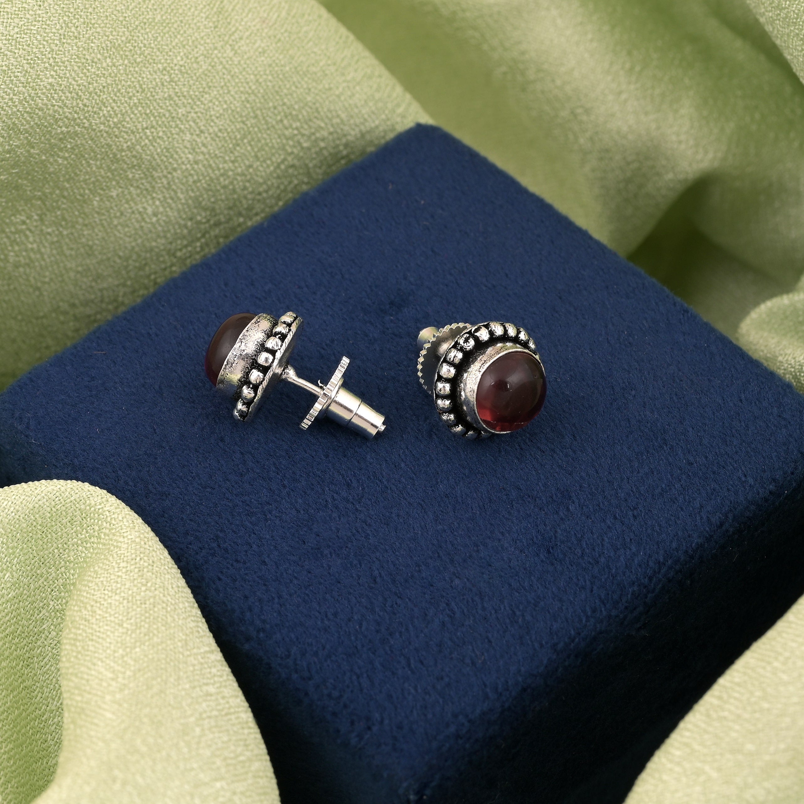 Assorted Color Oxidised Stud Earrings Combo Of 12 For Daily Styling