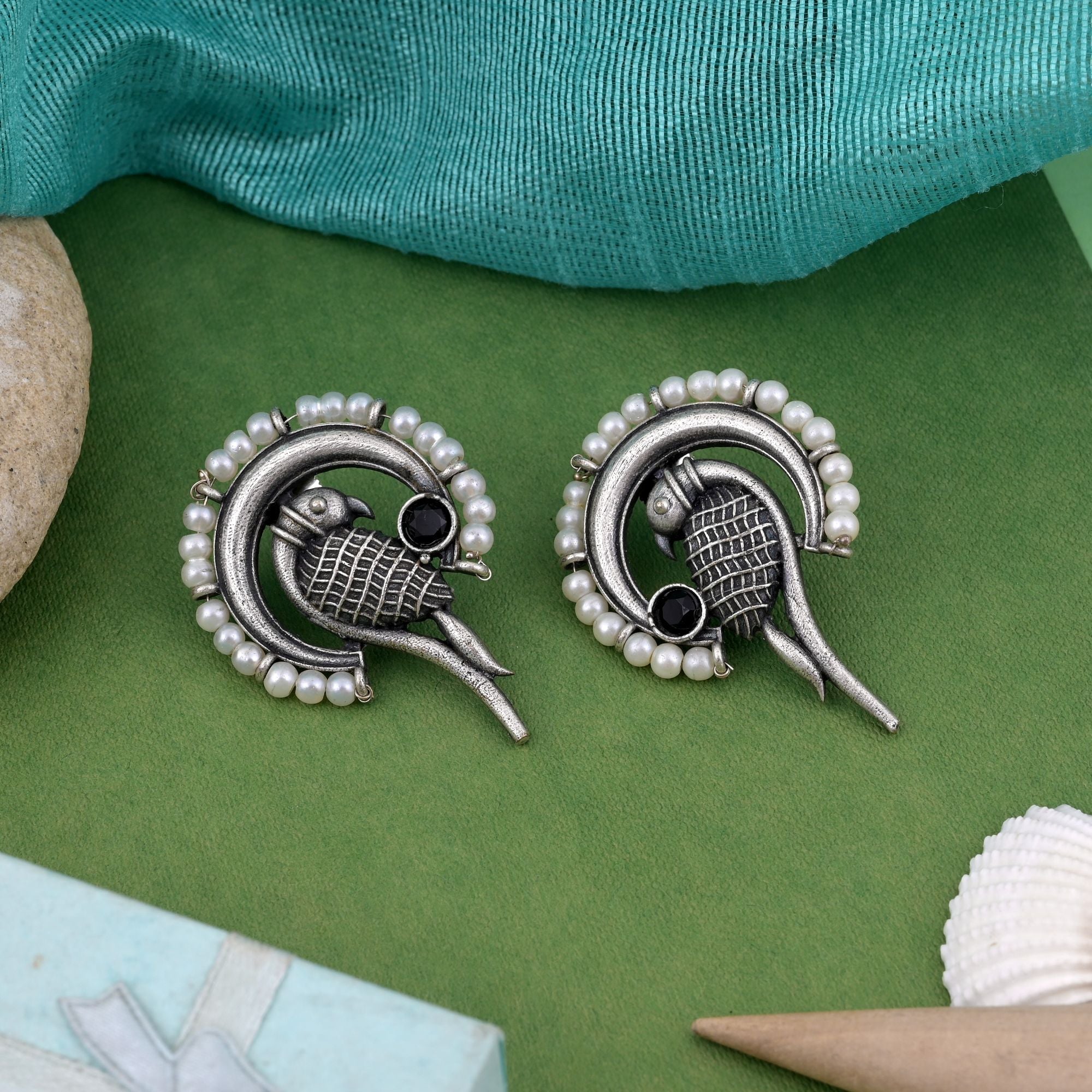 Stylish Black Color Oxidised Earrings Crafted For Festivals, Functions, And Traditional Outfits
