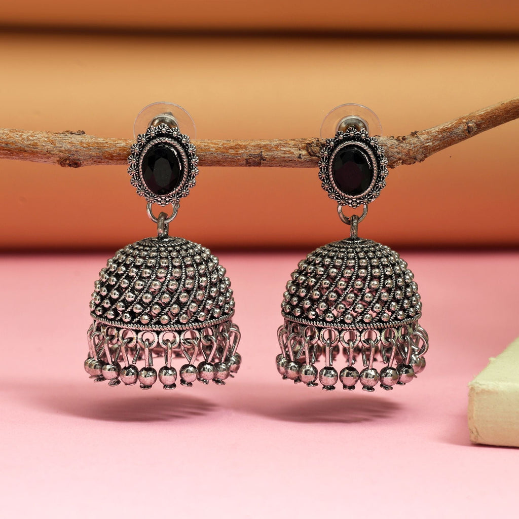 Attractive Black Color Oxidised Earrings Perfect For Women’S Bridal Jewelry, Festivals, And Daily Styling
