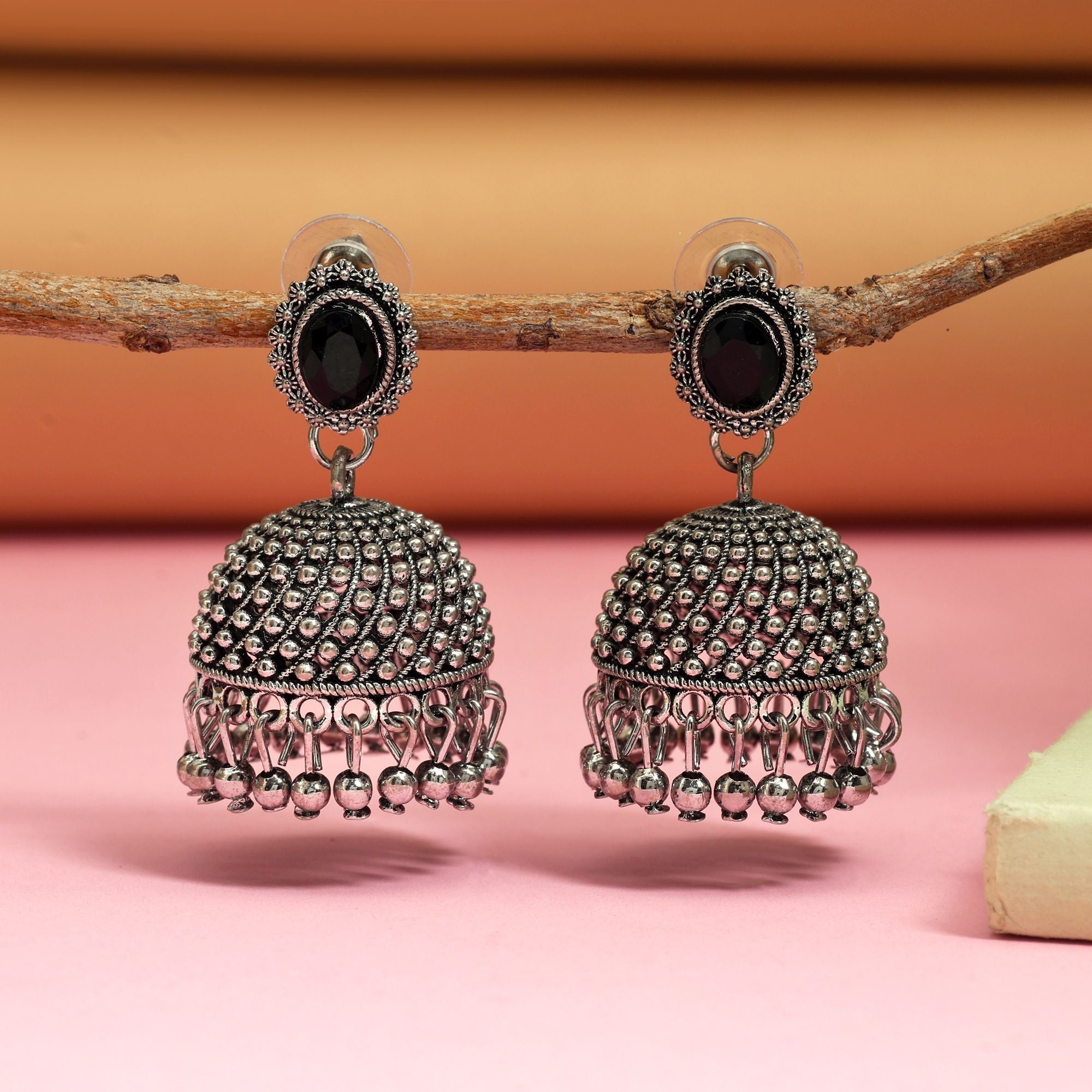 Attractive Black Color Oxidised Earrings Perfect For Women’S Bridal Jewelry, Festivals, And Daily Styling