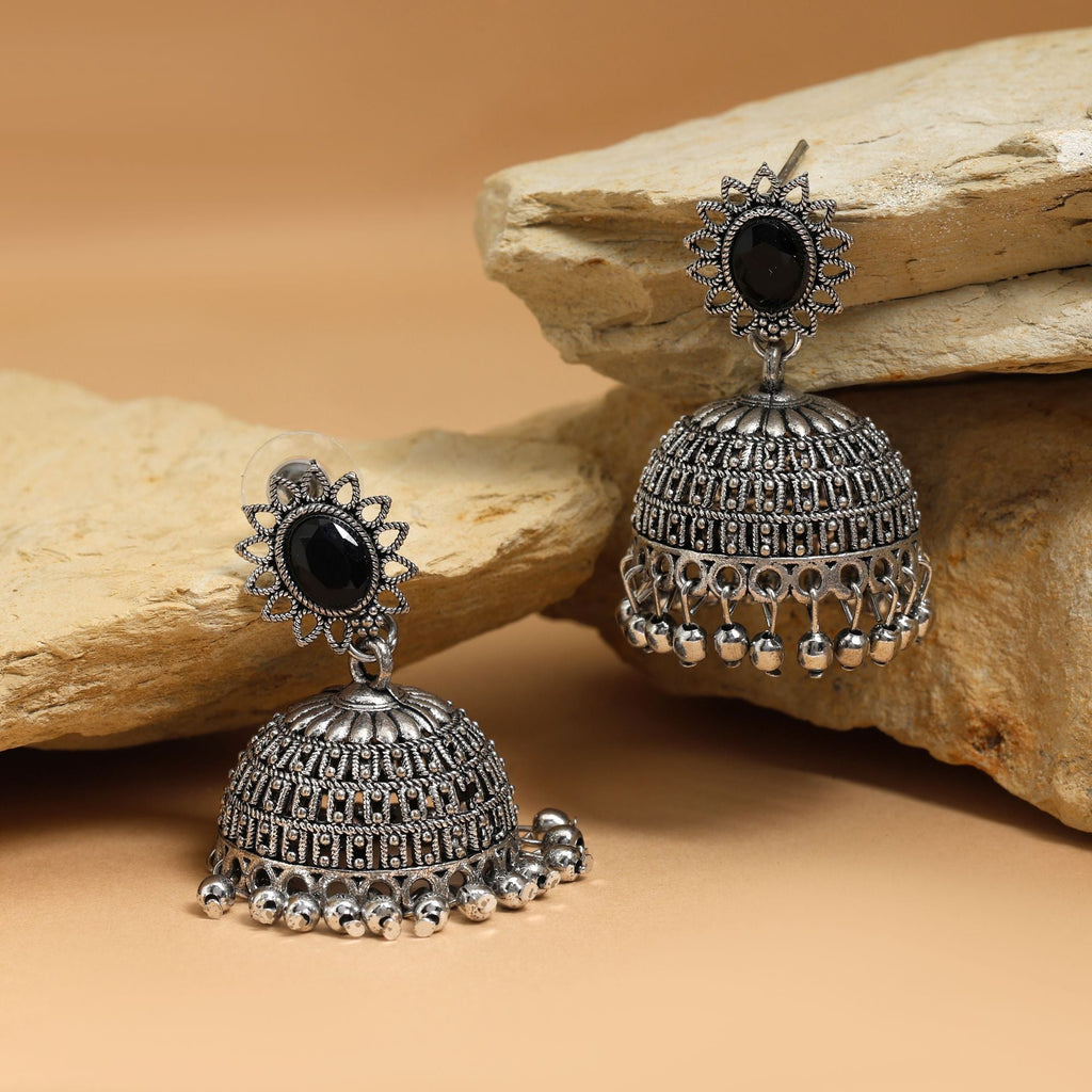 Exclusive Black Color Oxidised Earrings Perfect For Women’S Ethnic Wear, Functions, And Party Styling