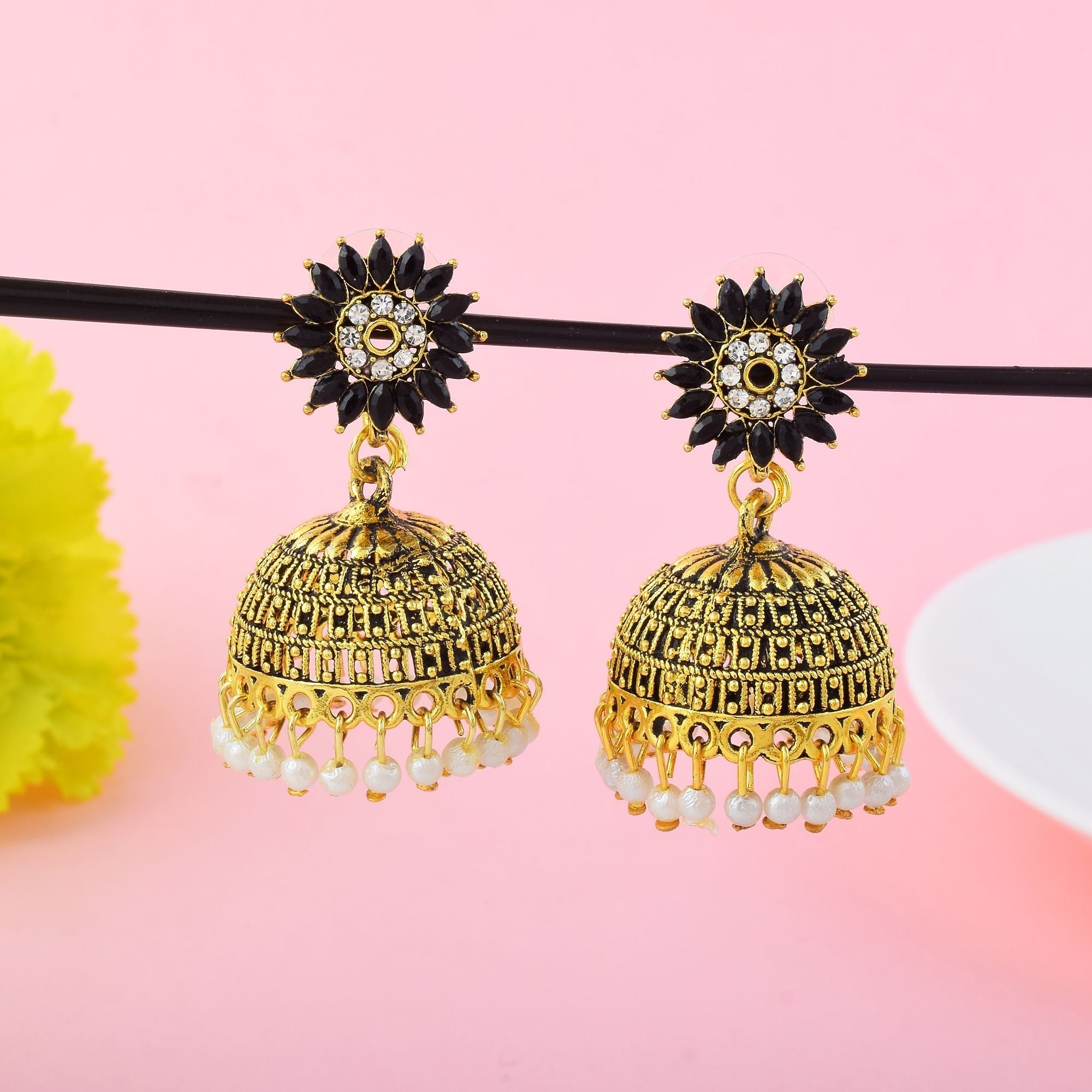 Classic Black Color Oxidised Earrings Perfect For Daily Wear, Festivals, And Ethnic Women’S Jewelry