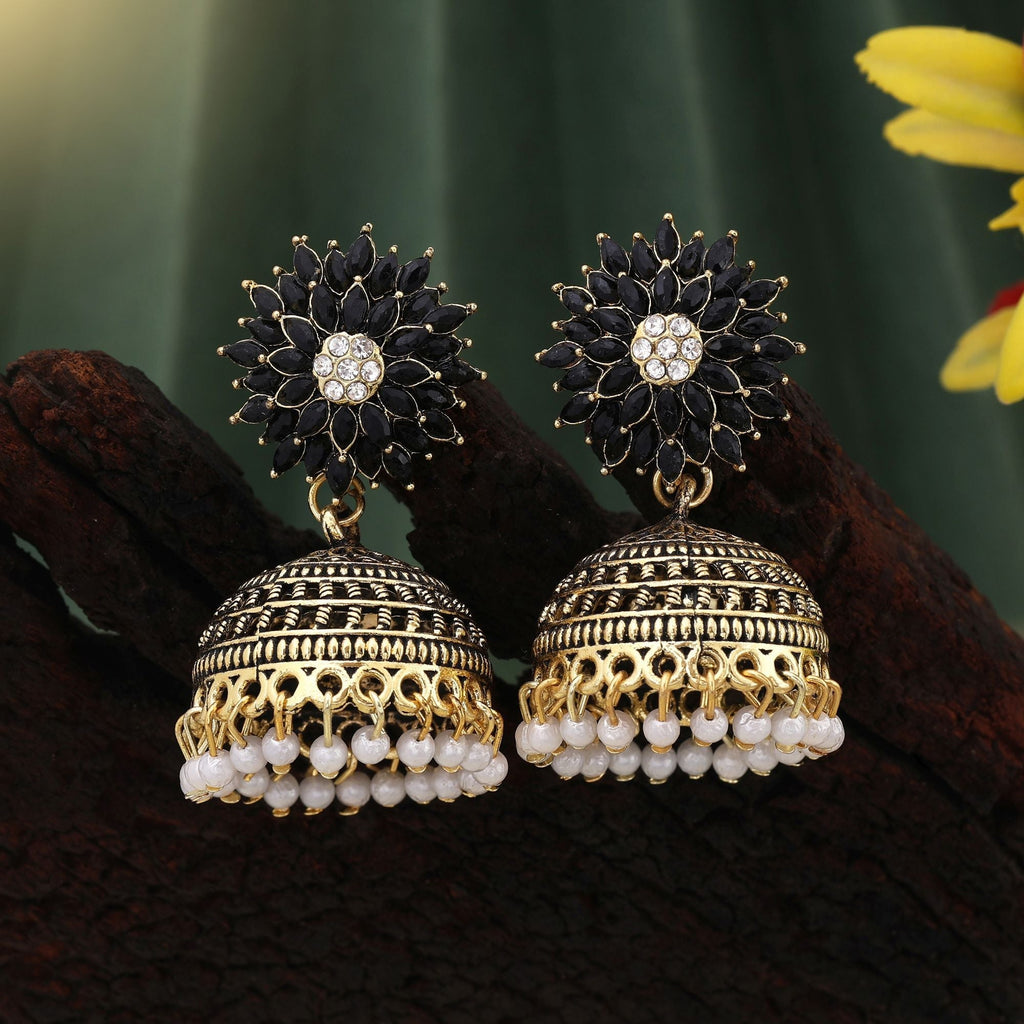 Stylish Black Color Oxidised Earrings Perfect For Weddings, Engagements, And Daily Fashion Jewelry