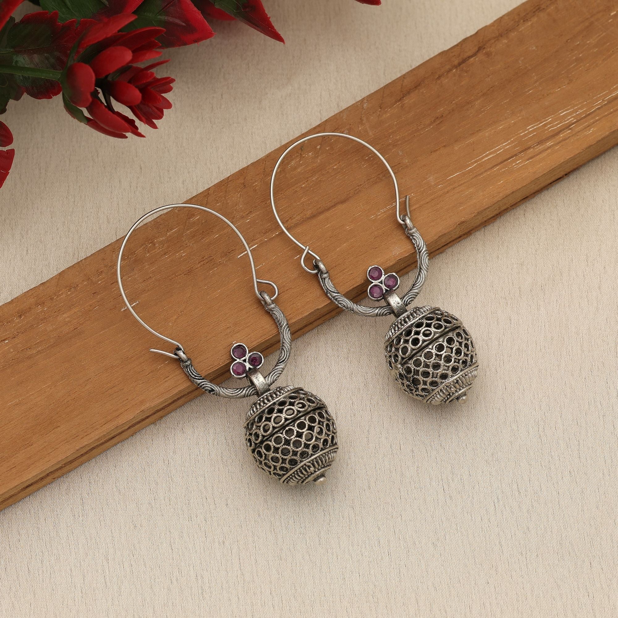 Rani Oxidised Earrings Vintage