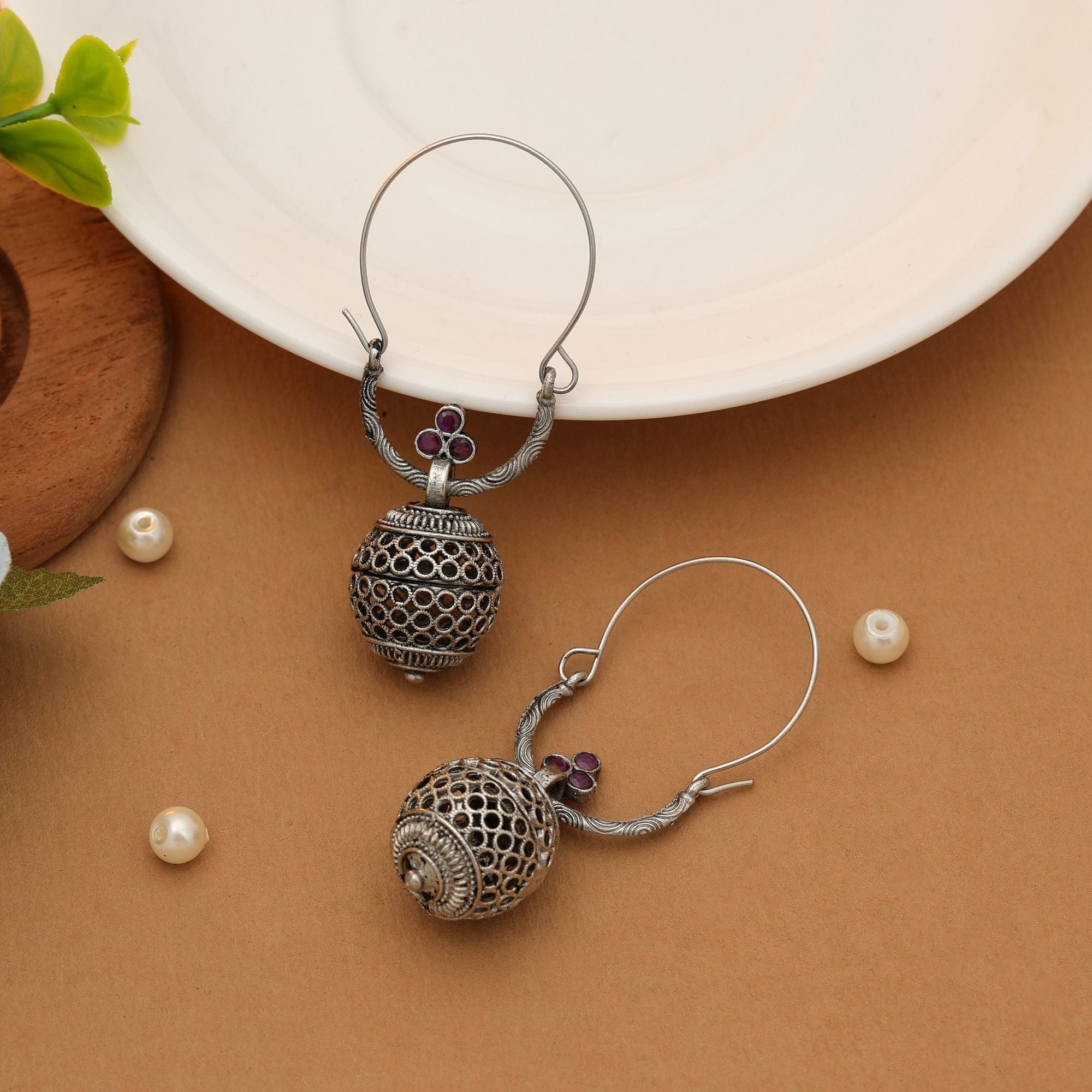 Rani Oxidised Earrings Vintage