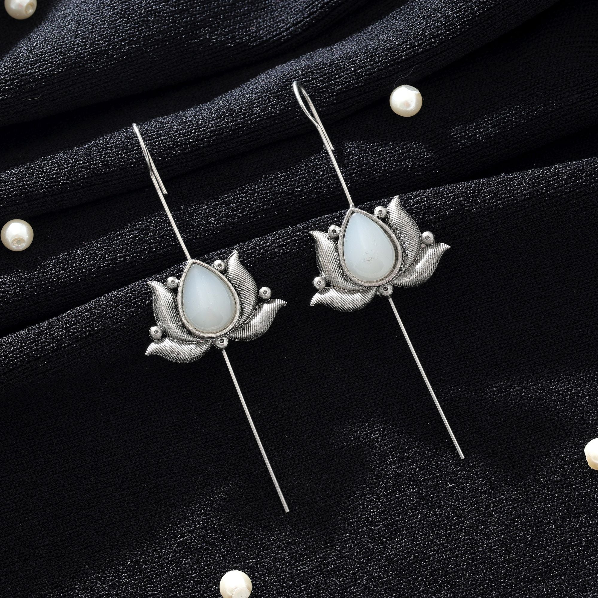 Silver Oxidised Ear Cuff Minimal