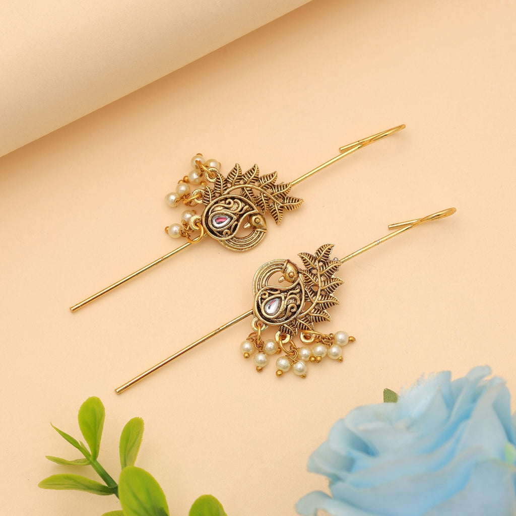 White Oxidised Ear Cuff Minimal