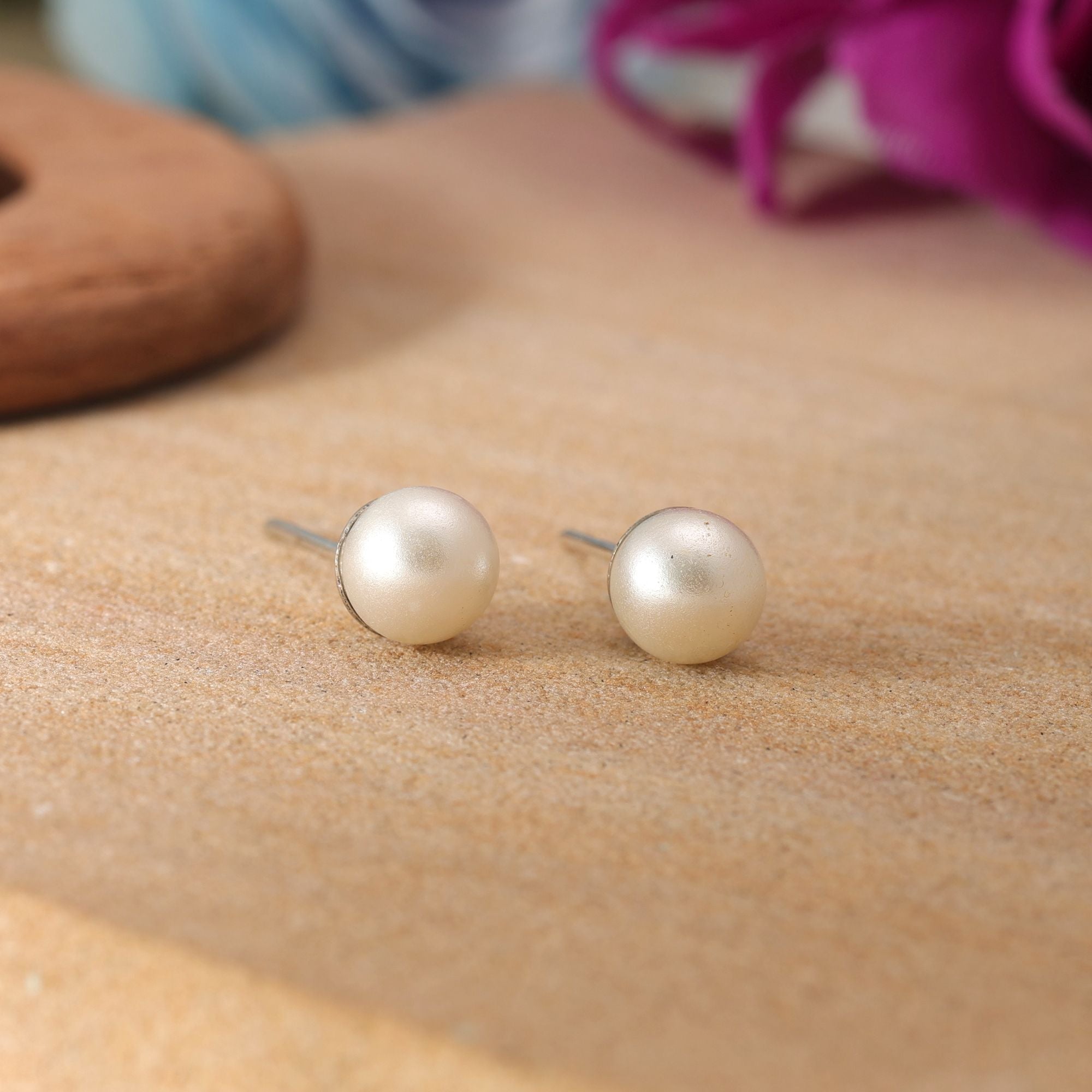 White Oxidised Earrings – Ethnic Statement