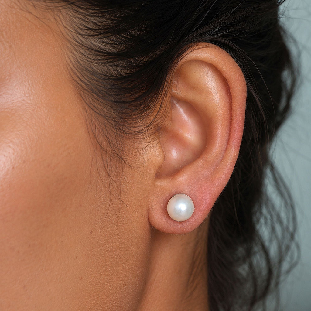 White Oxidised Earrings – Ethnic Statement