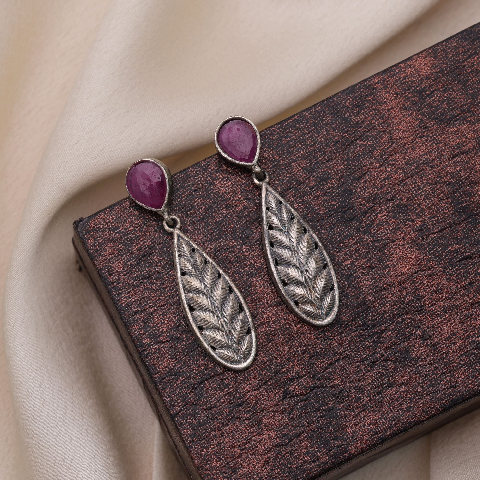 Rani Color Oxidised Earrings