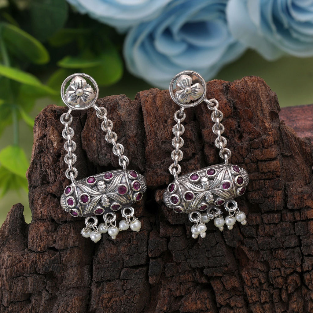 Rani Color Oxidised Earrings