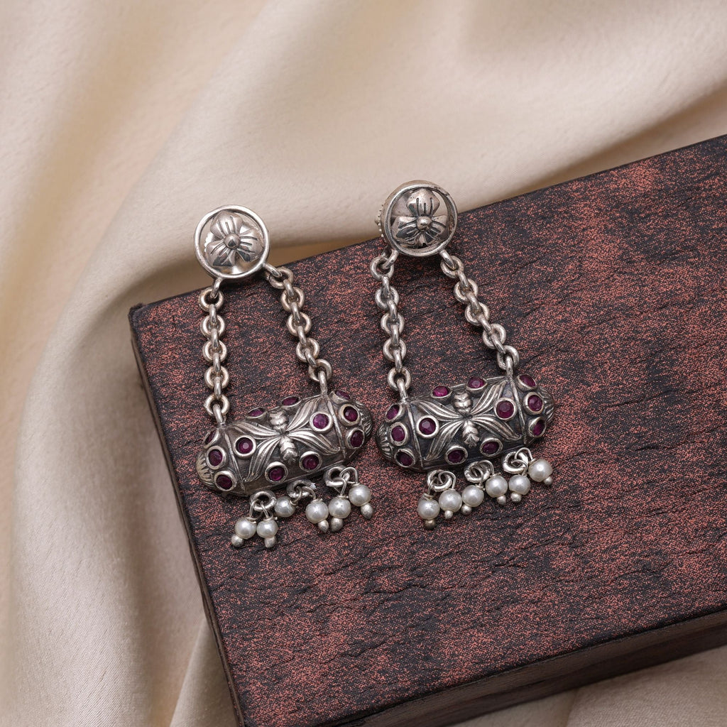 Rani Color Oxidised Earrings