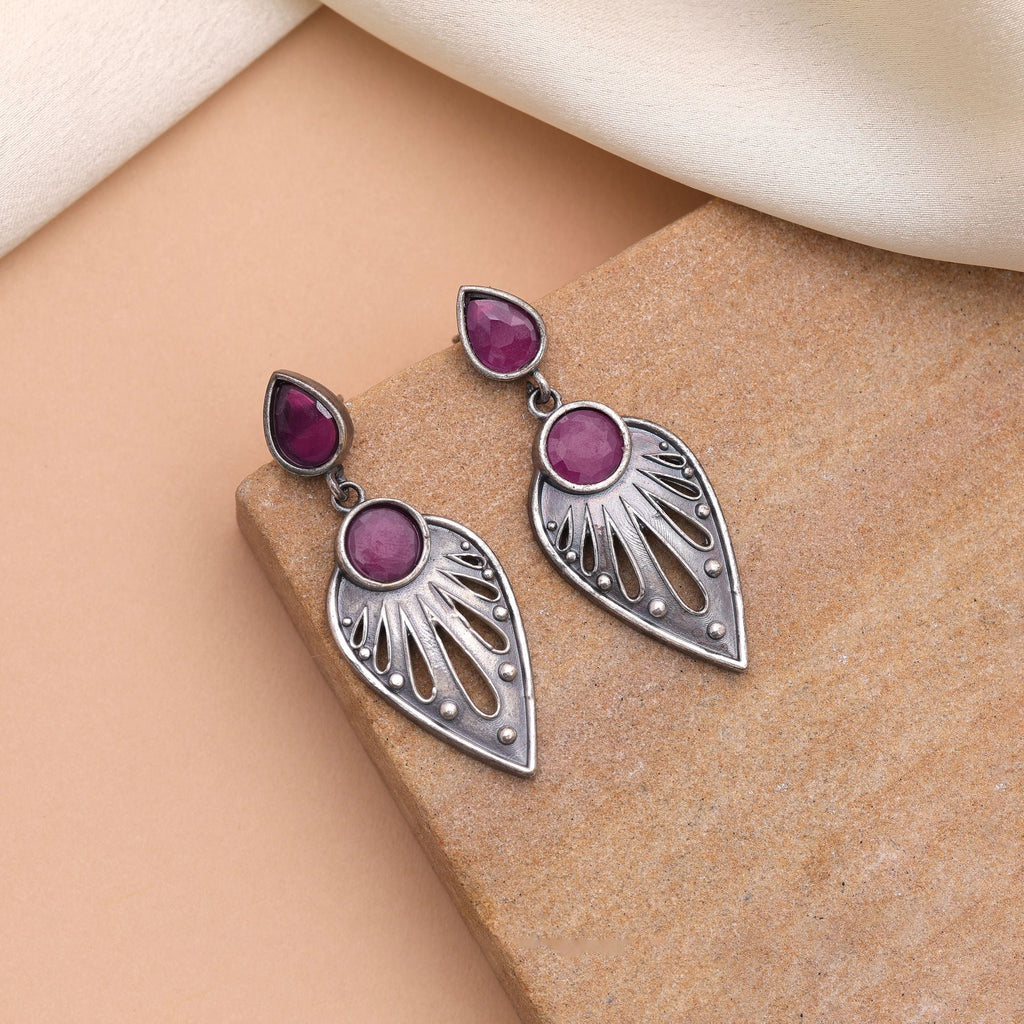 Rani Color Oxidised Earrings