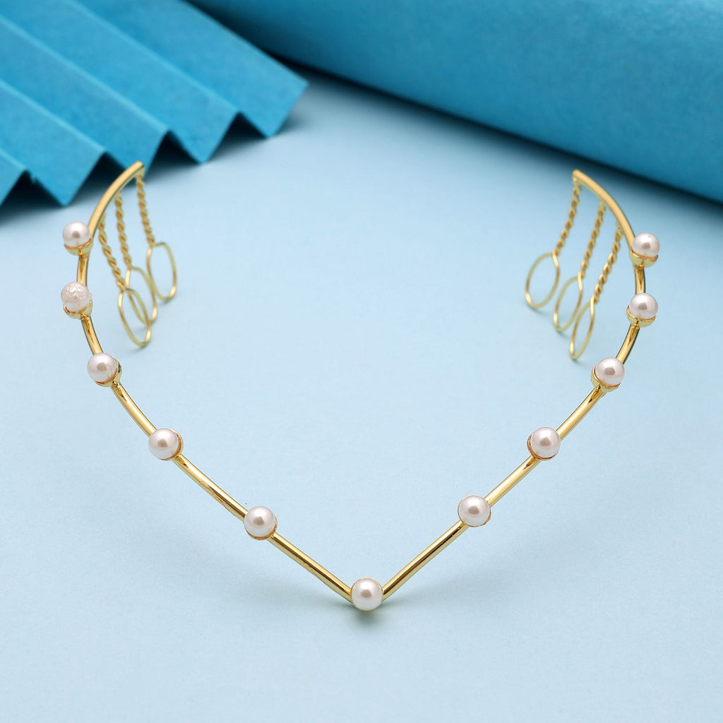 White Color Hair Crown (Tiara) (FNHRP117WHT)