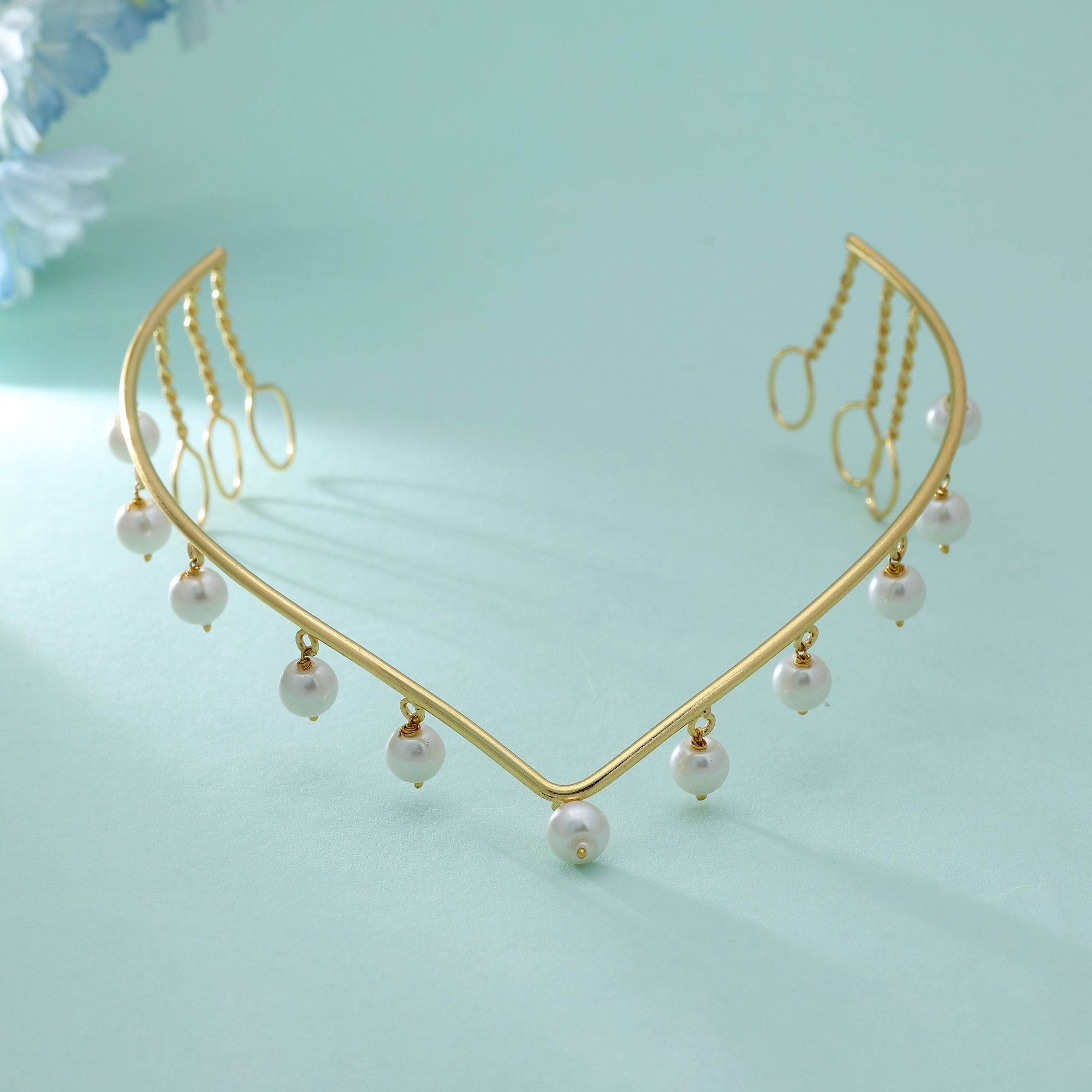 White Color Princess Hair Crown