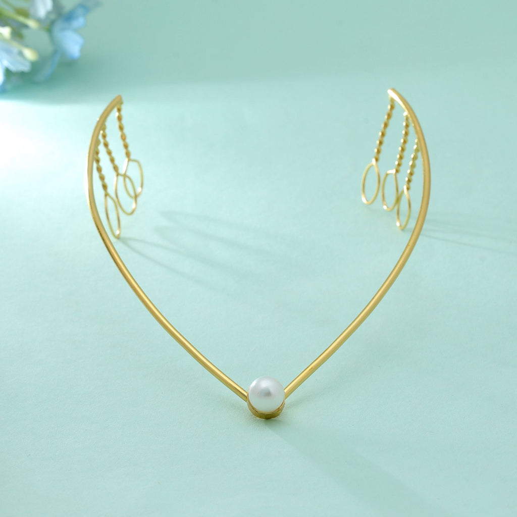 Gold Color Hair Crown Bridal Princess Wedding Hair Jewelry