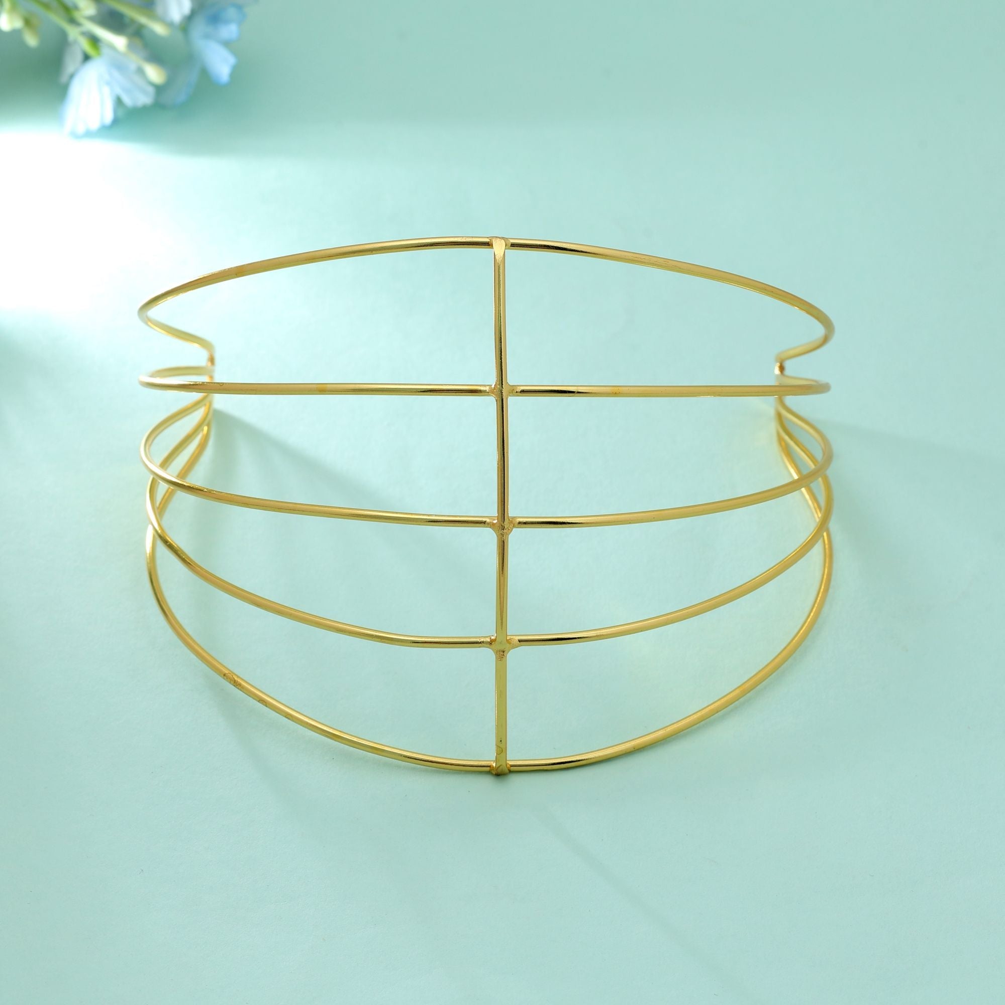 Gold Color Hair Crown Royal Bridal Tiara Hair Accessory