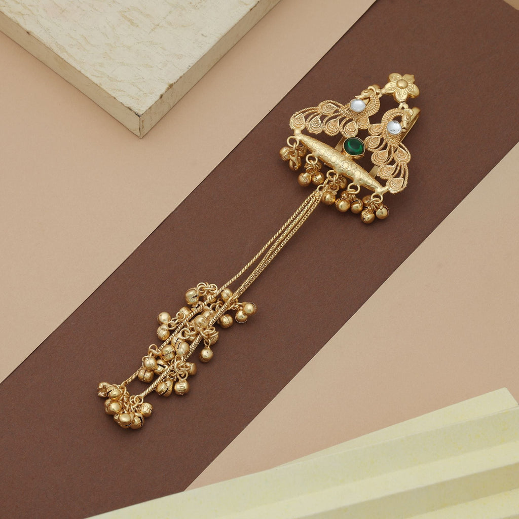 Green Color Hair Pin Traditional Ethnic Hair Accessory
