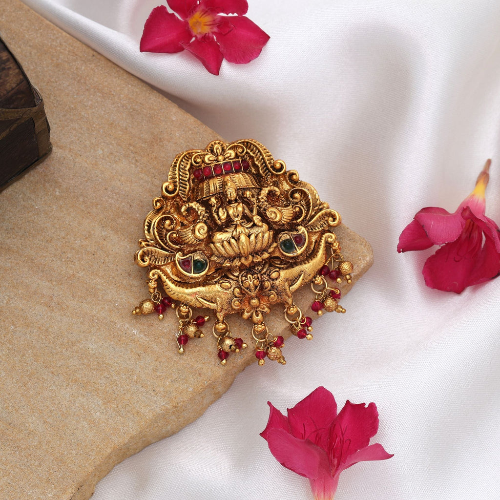 Classic Rani & Green Temple Hair Barrette