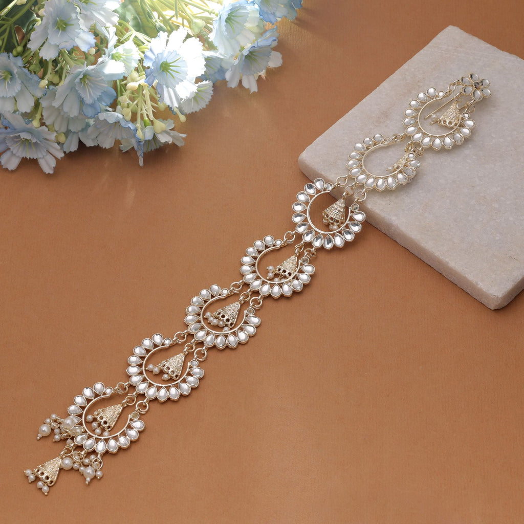 Gold Color Choti Accessories Bridal Hair Jewelry