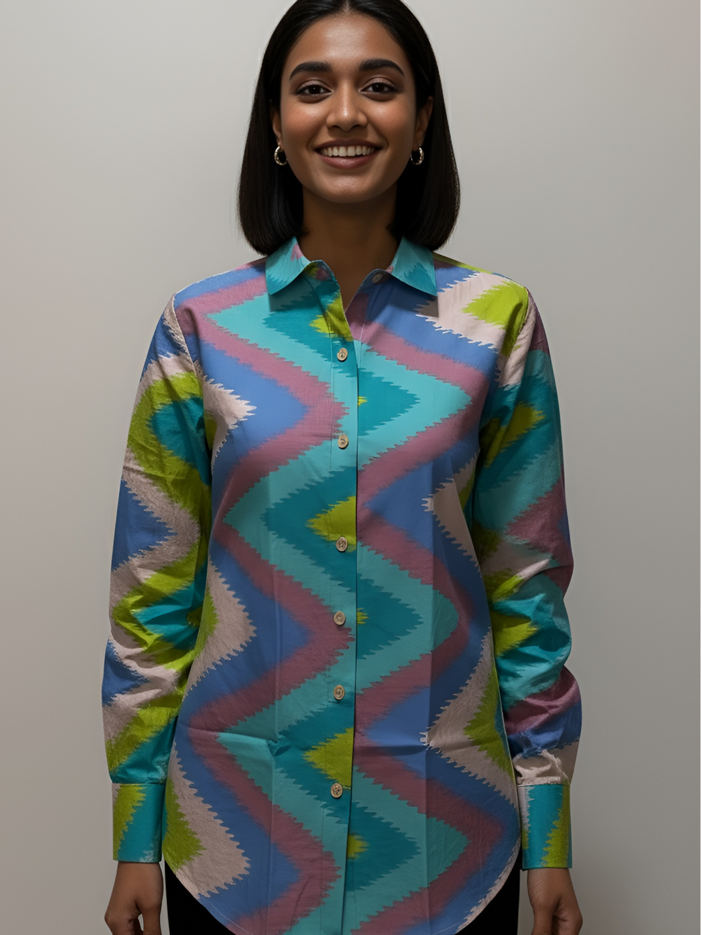 Multi Color Women Cotton Shirts