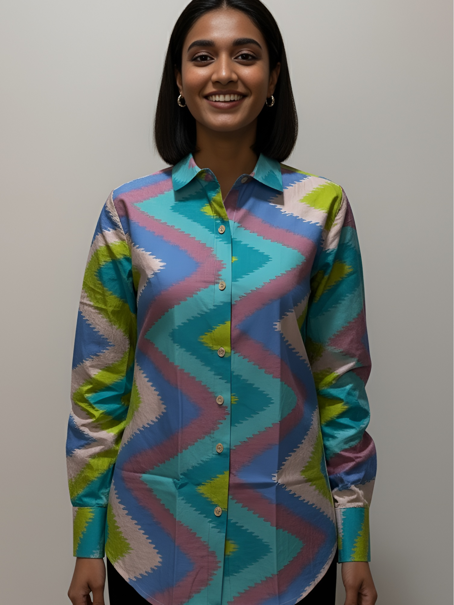 Multi Color Women Cotton Shirts