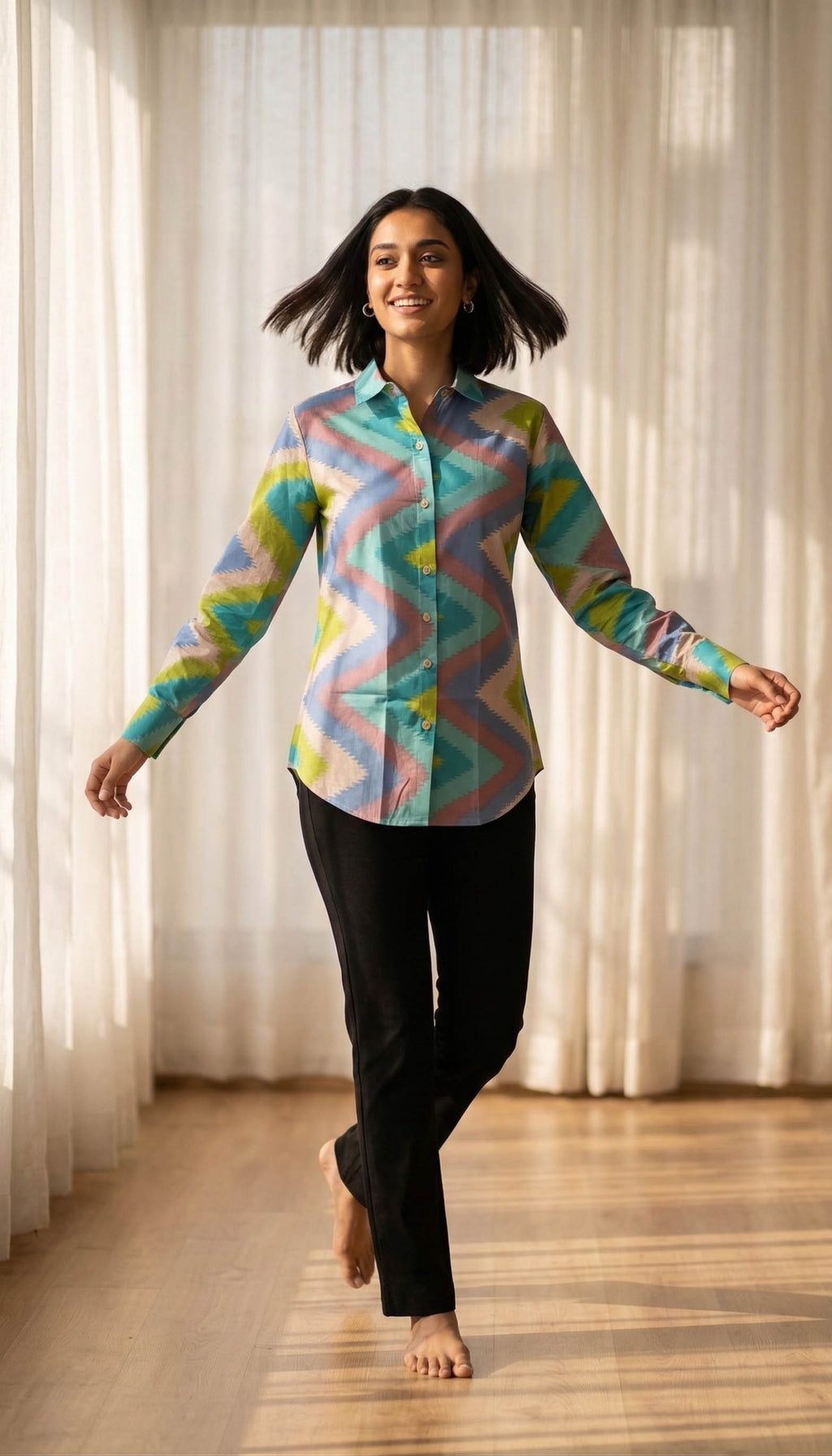 Multi Color Women Cotton Shirts