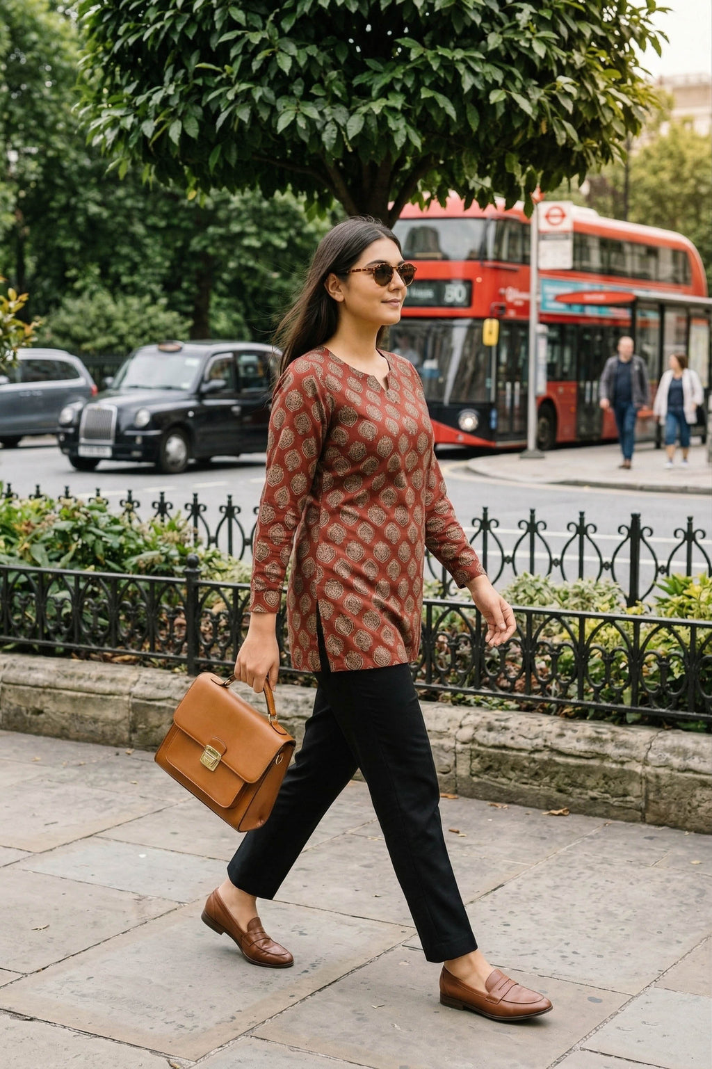 Maroon Color Full Sleeves Shot Kurti