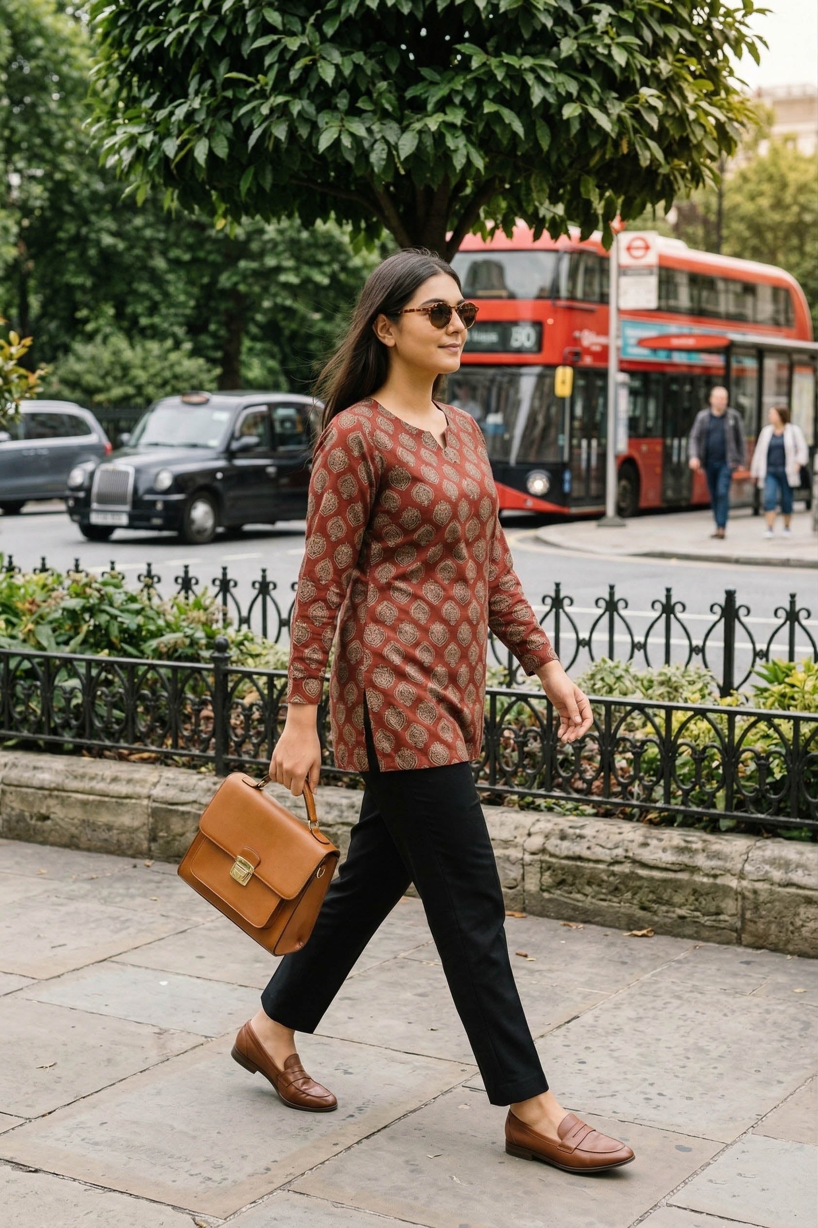 Maroon Color Full Sleeves Shot Kurti
