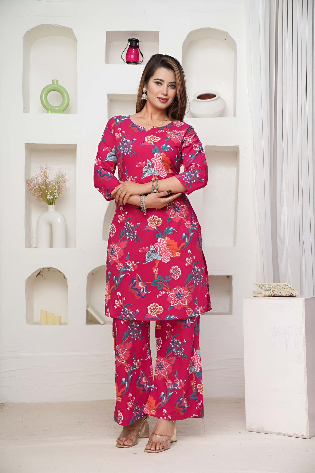 Rani Color Festive Special Printed Cotton Co-Ord Set