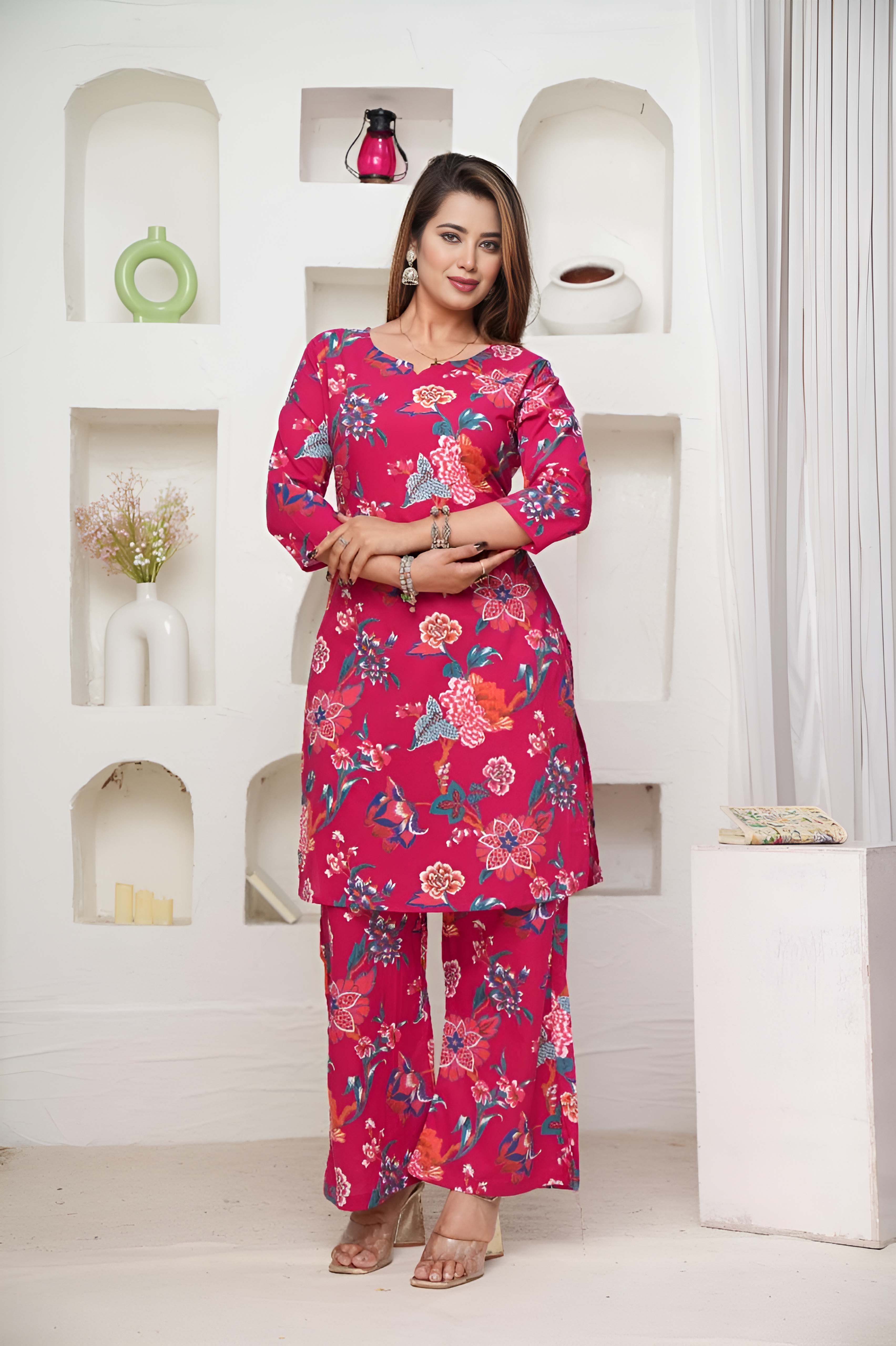 Rani Color Festive Special Printed Cotton Co-Ord Set