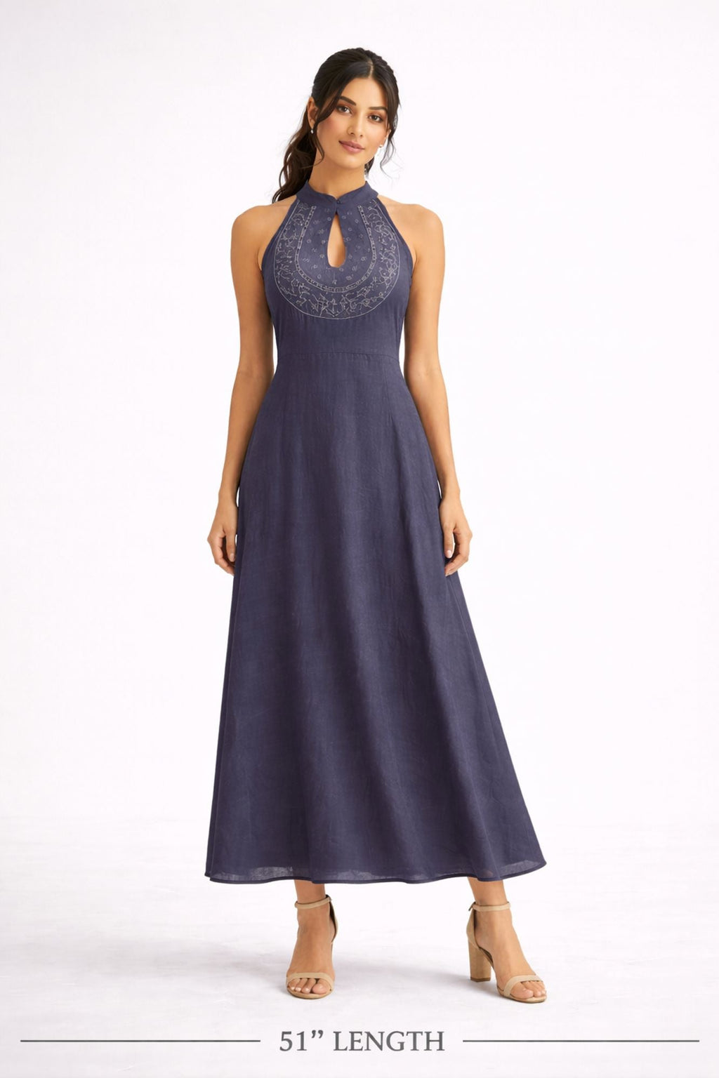 Partywear Collection Grey Color Dress