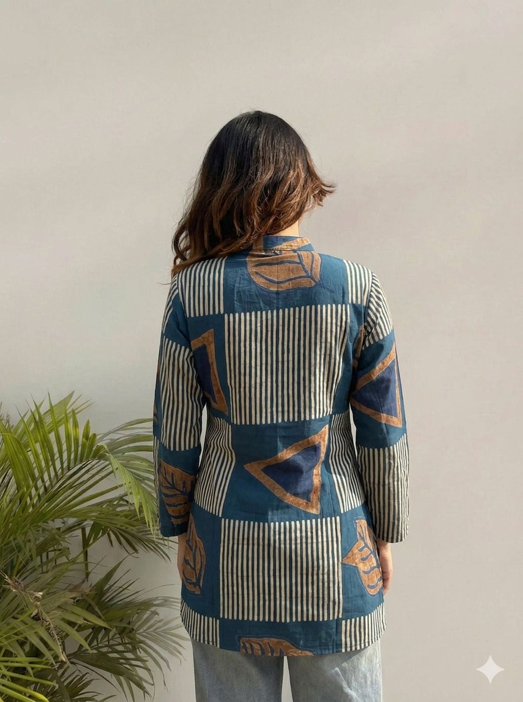 Blue Color Light Summer Friendly Short Kurti