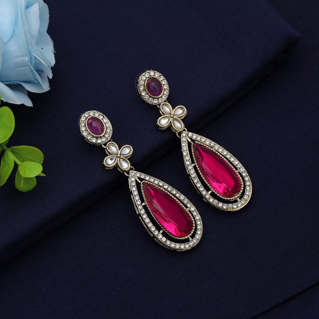 Rani Kundan Earrings - Bridal Styling