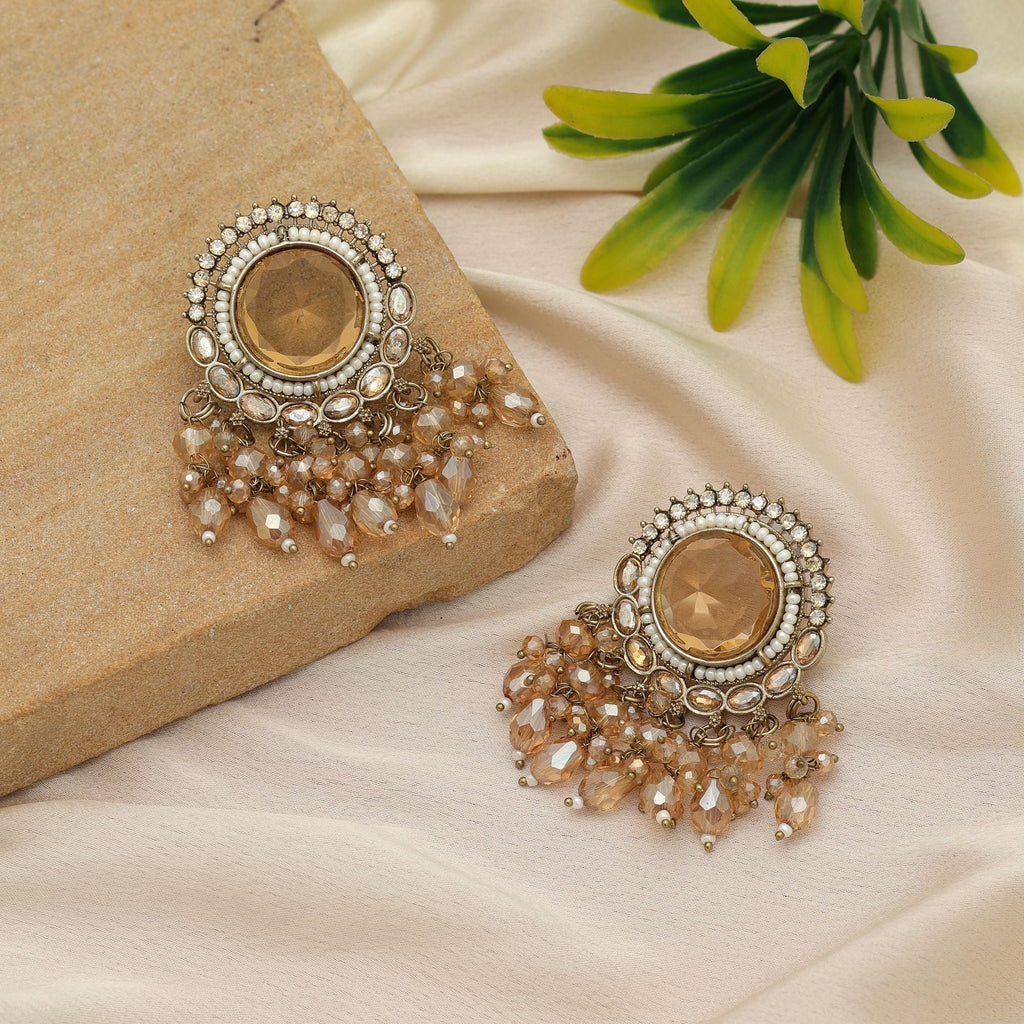 Gold Kundan Earrings - Bridal Looks