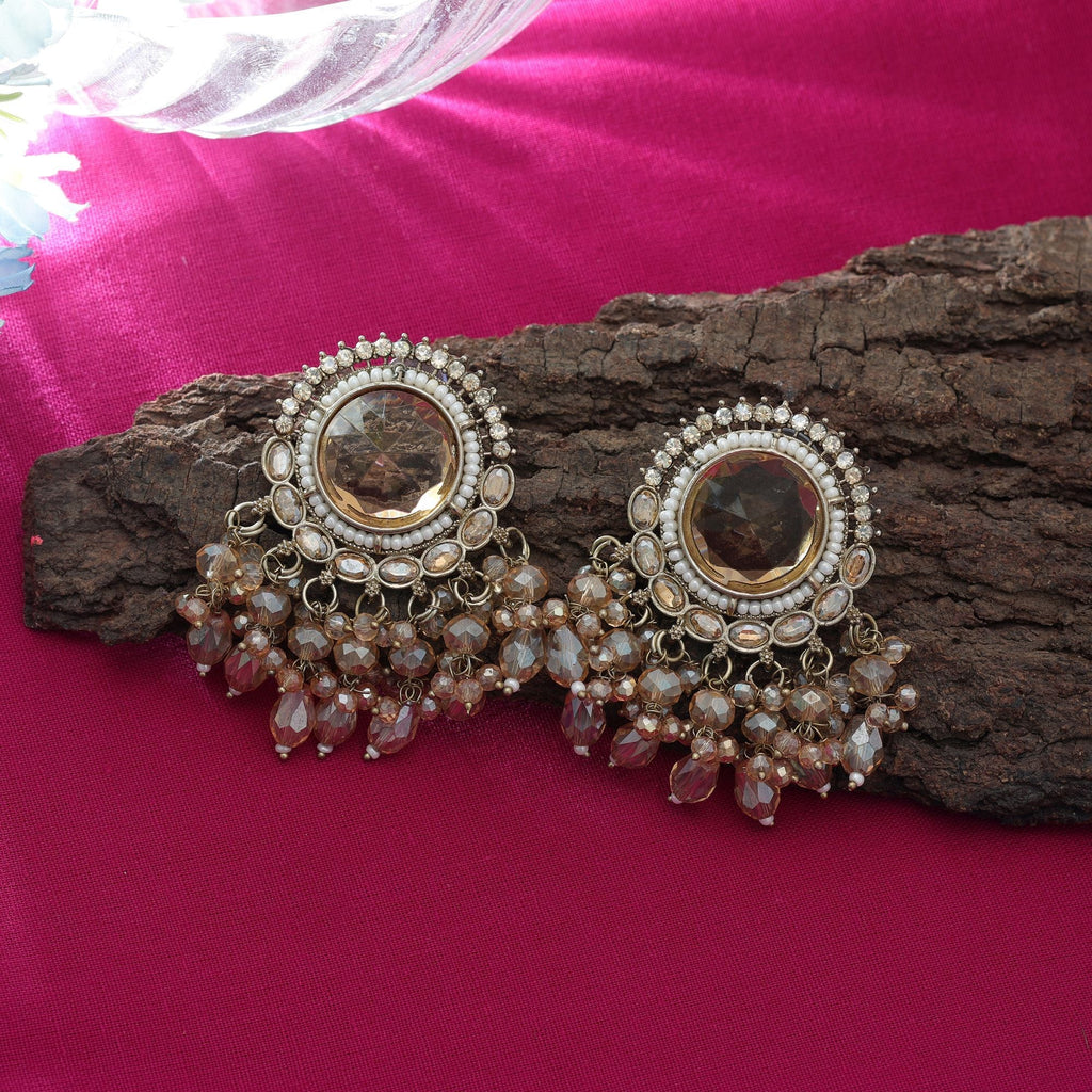 Gold Kundan Earrings - Bridal Looks