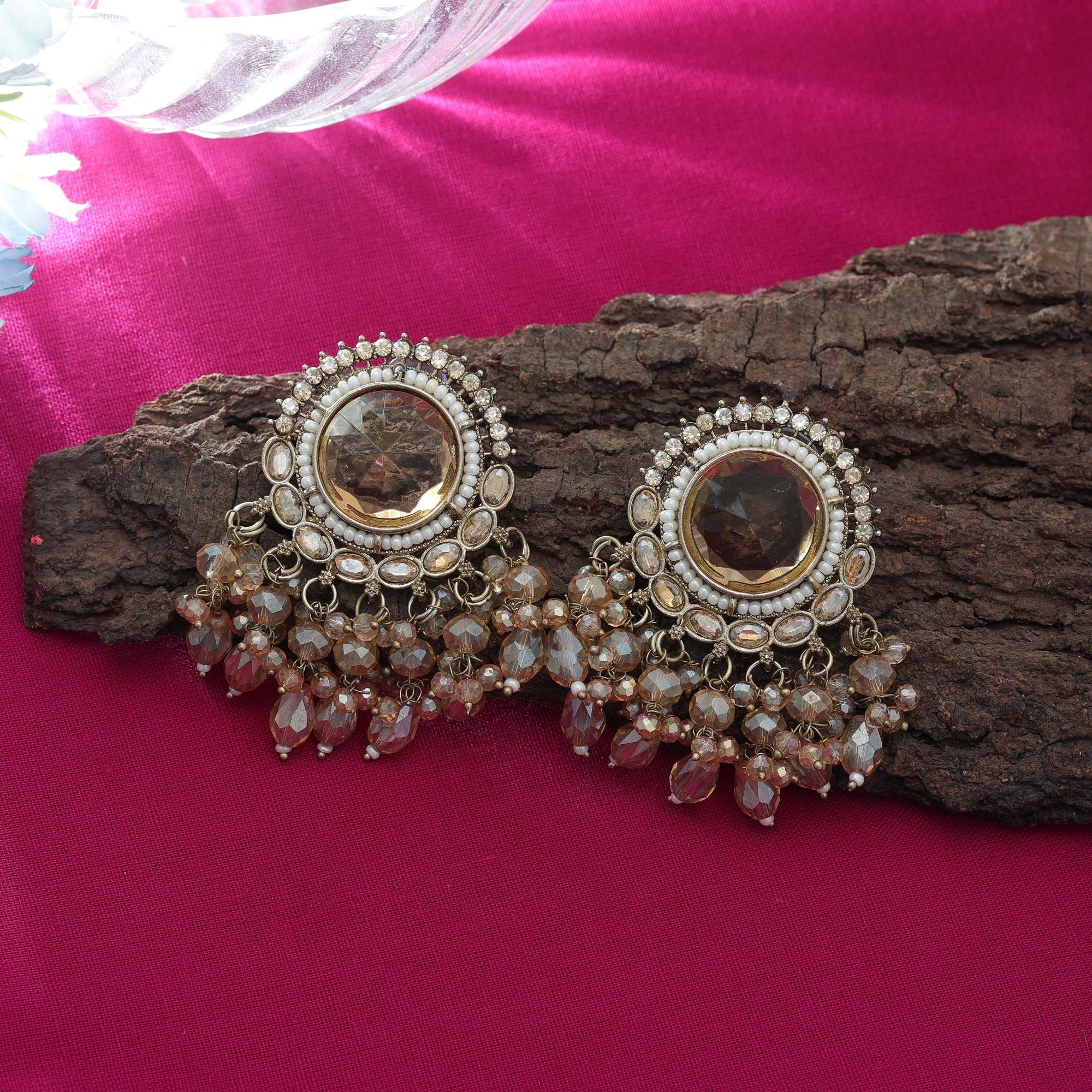 Gold Kundan Earrings - Bridal Looks