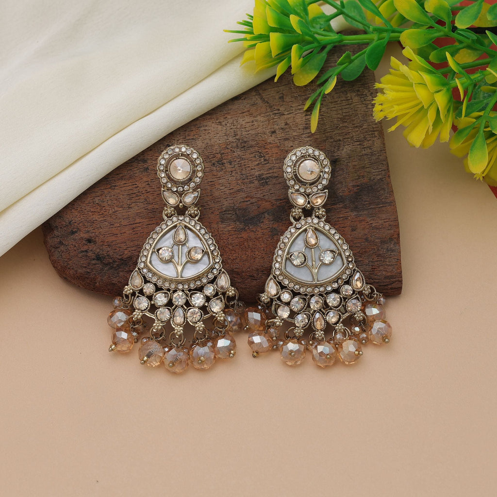 Gold Kundan Earrings - Bridal Party