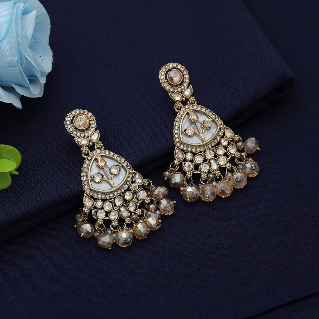 Gold Kundan Earrings - Bridal Party